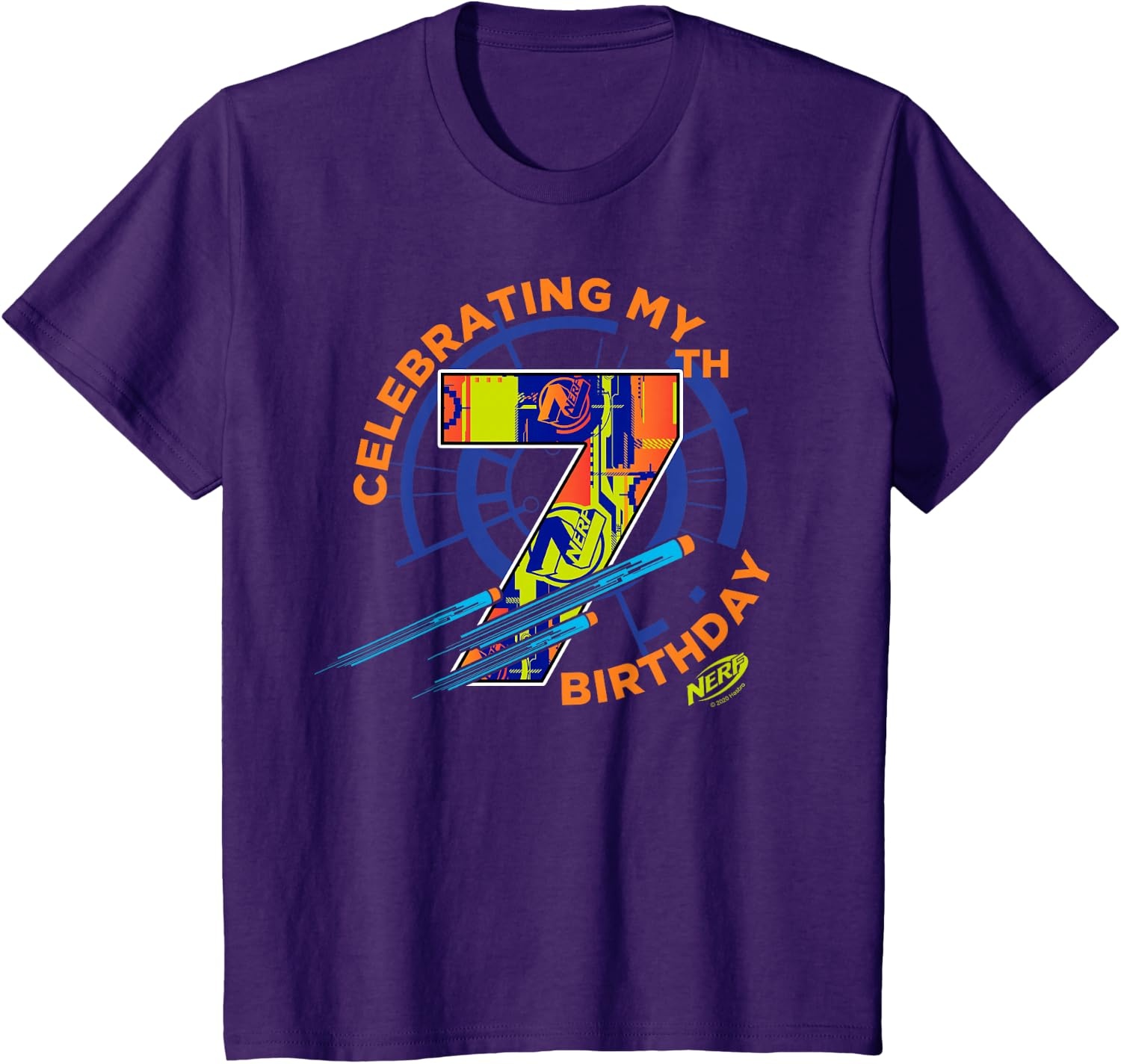 image:imageNerf Celebrating My 7th Birthday TShirtPurple
