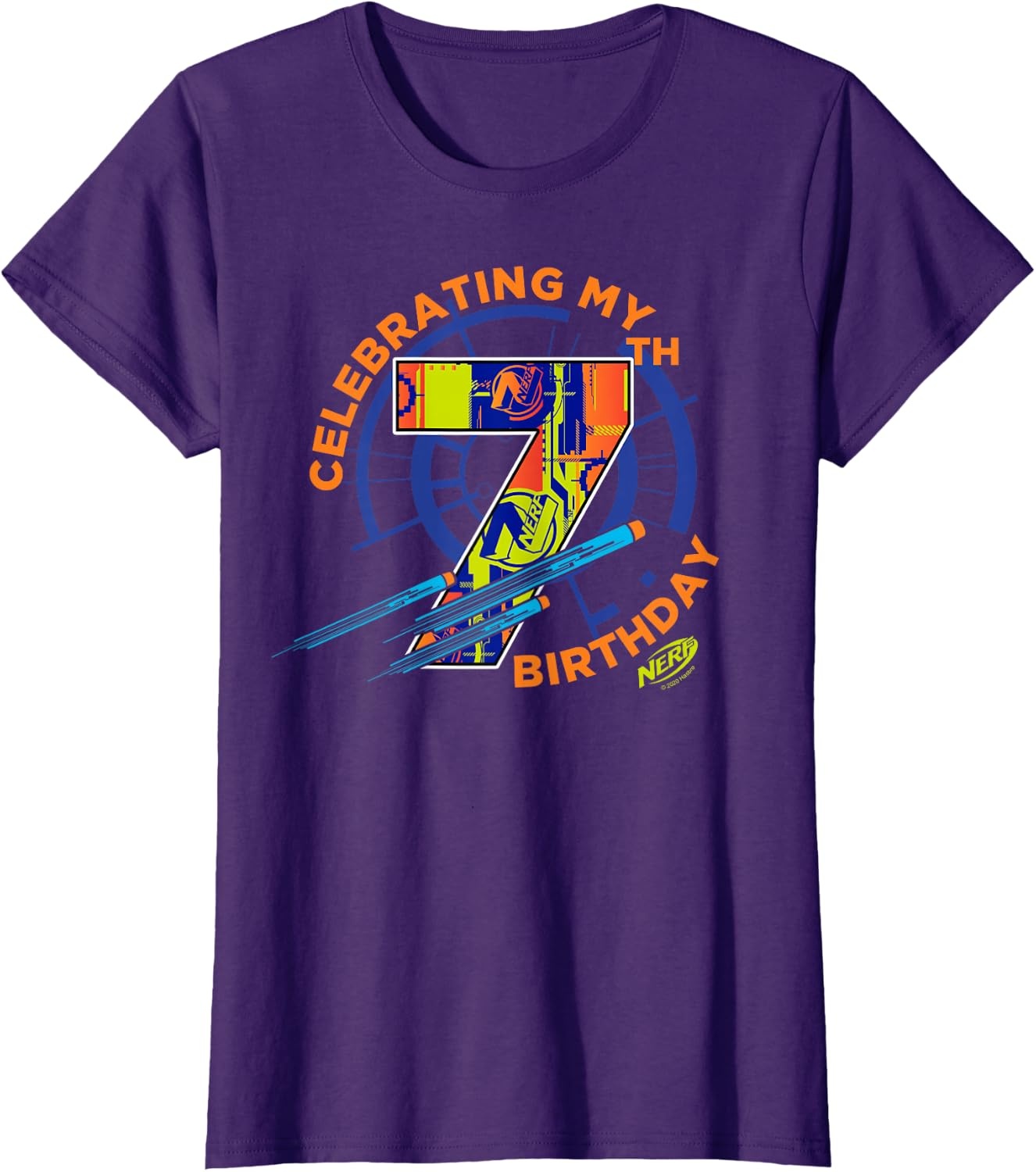image:imageNerf Celebrating My 7th Birthday TShirtPurple