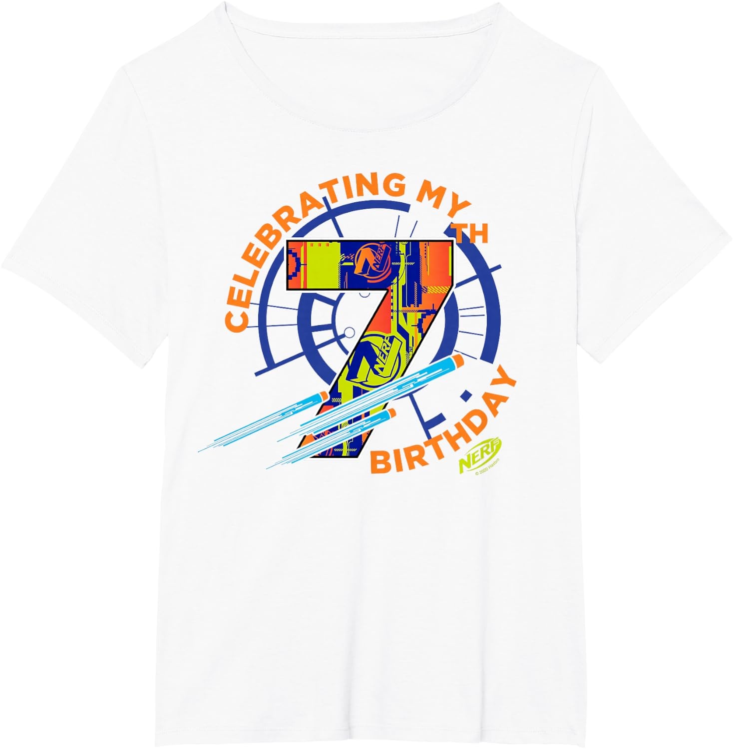 image:imageNerf Celebrating My 7th Birthday TShirtWhite