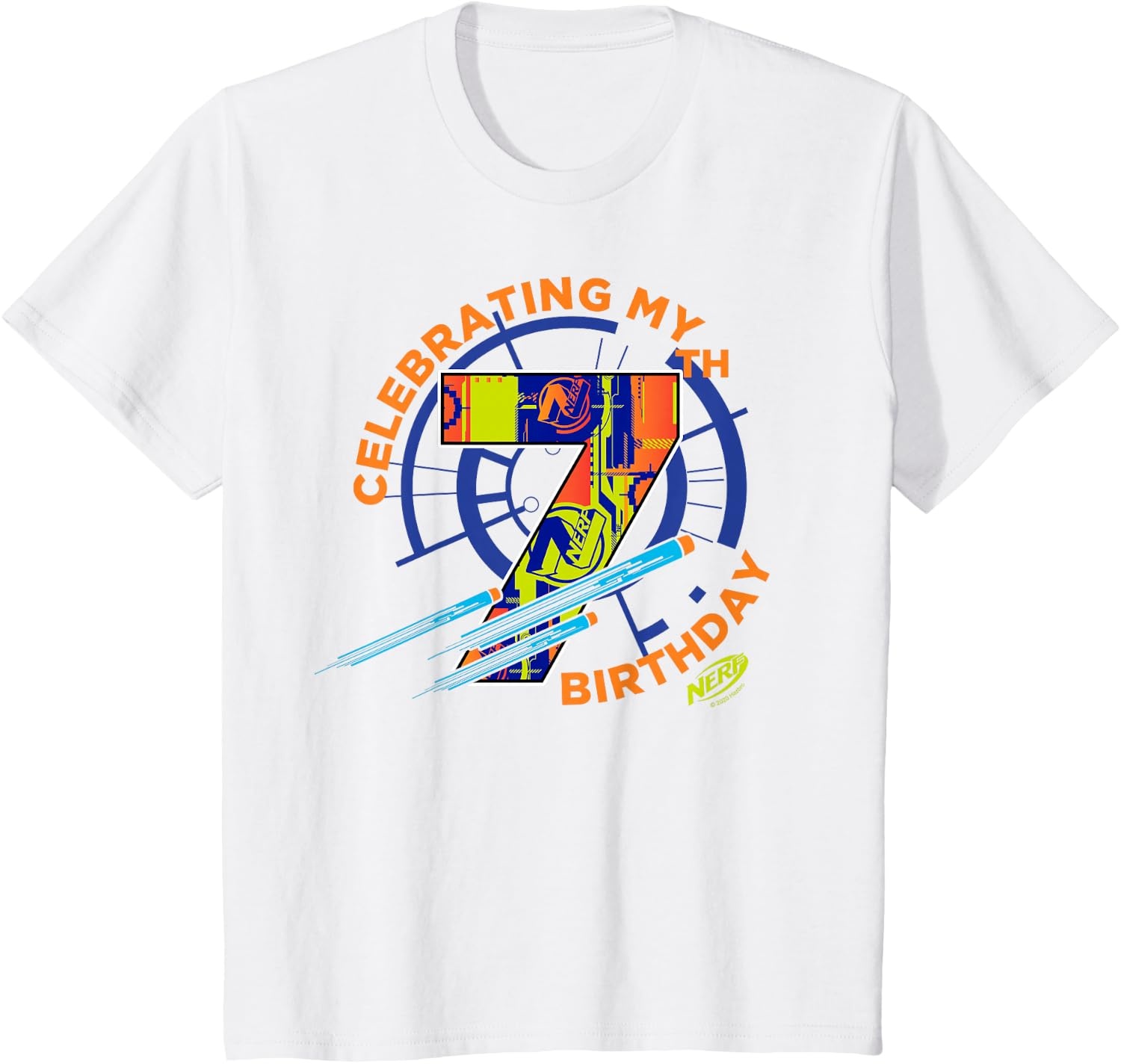 image:imageNerf Celebrating My 7th Birthday TShirtWhite