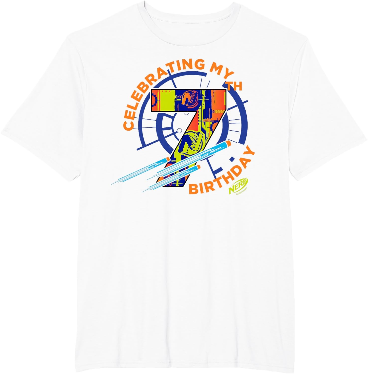 image:imageNerf Celebrating My 7th Birthday TShirtWhite