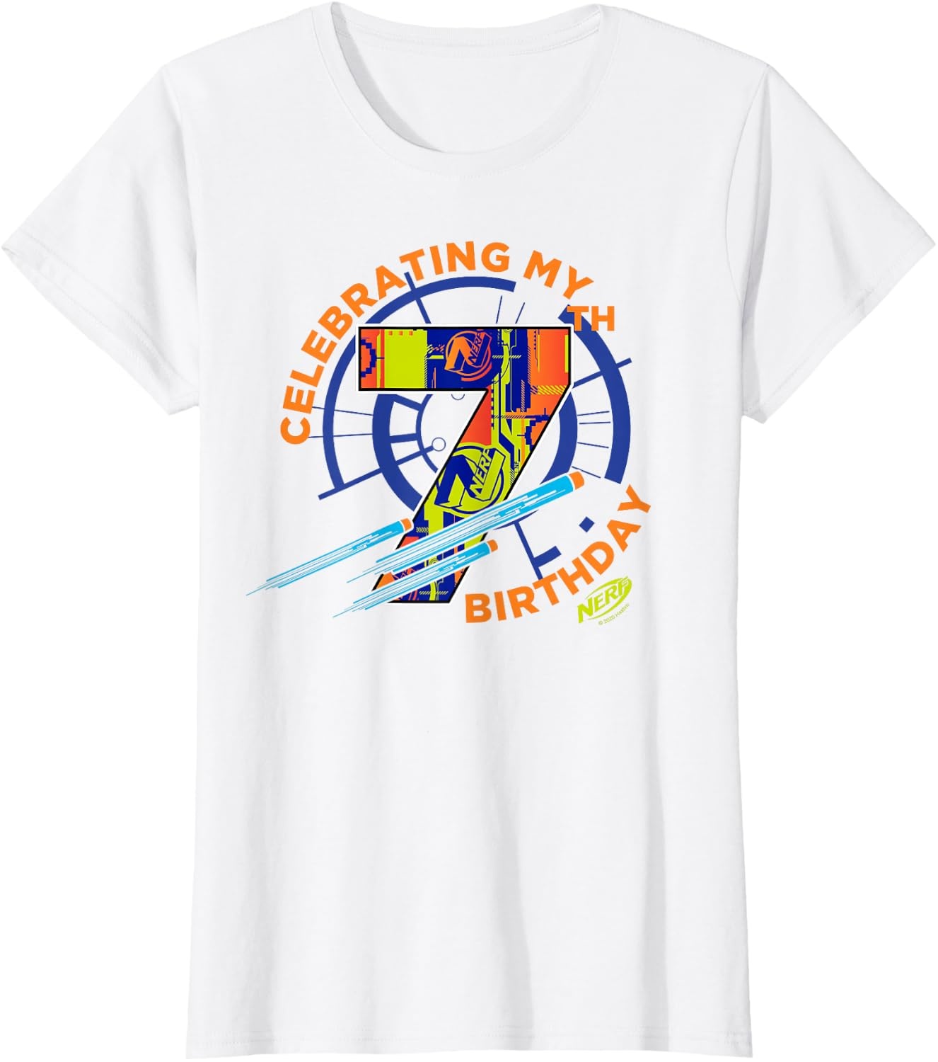 image:imageNerf Celebrating My 7th Birthday TShirtWhite