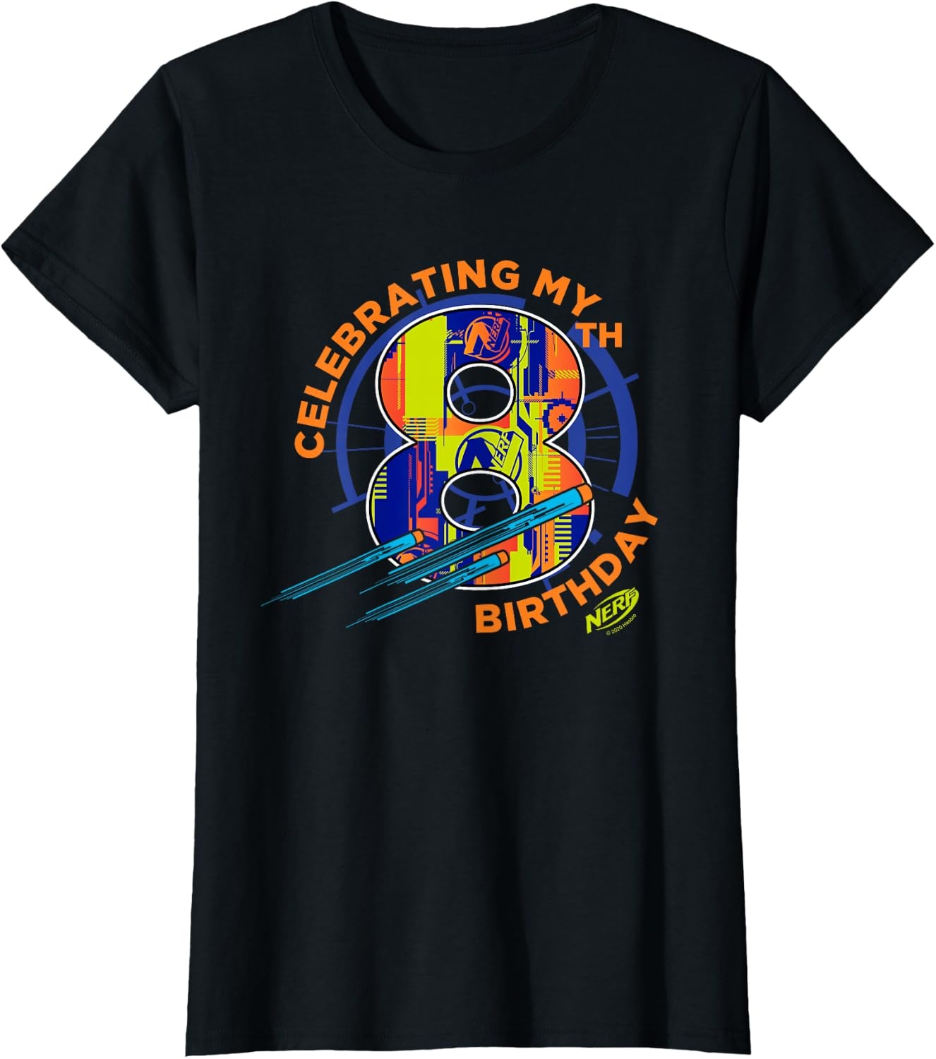 image:imageNerf Celebrating My 8th Birthday TShirtBlack