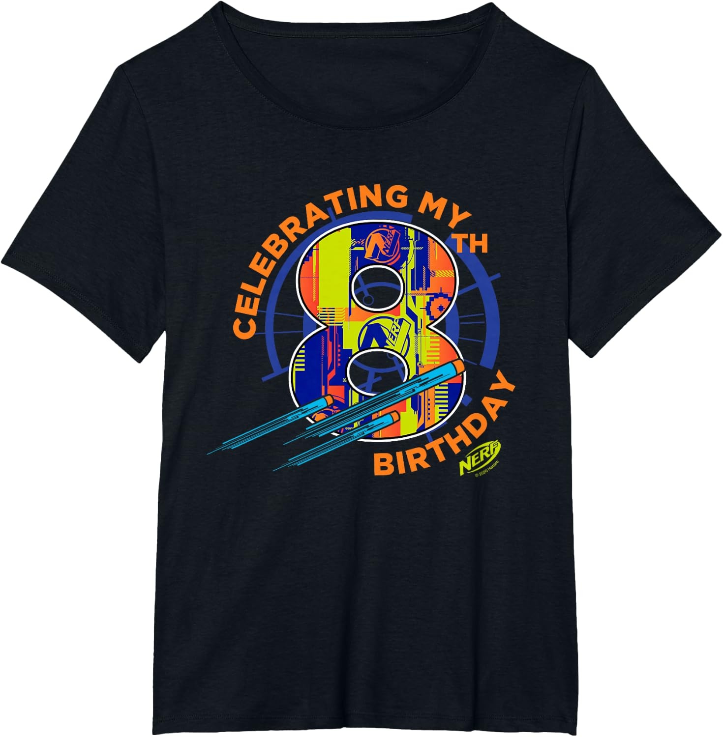 image:imageNerf Celebrating My 8th Birthday TShirtBlack