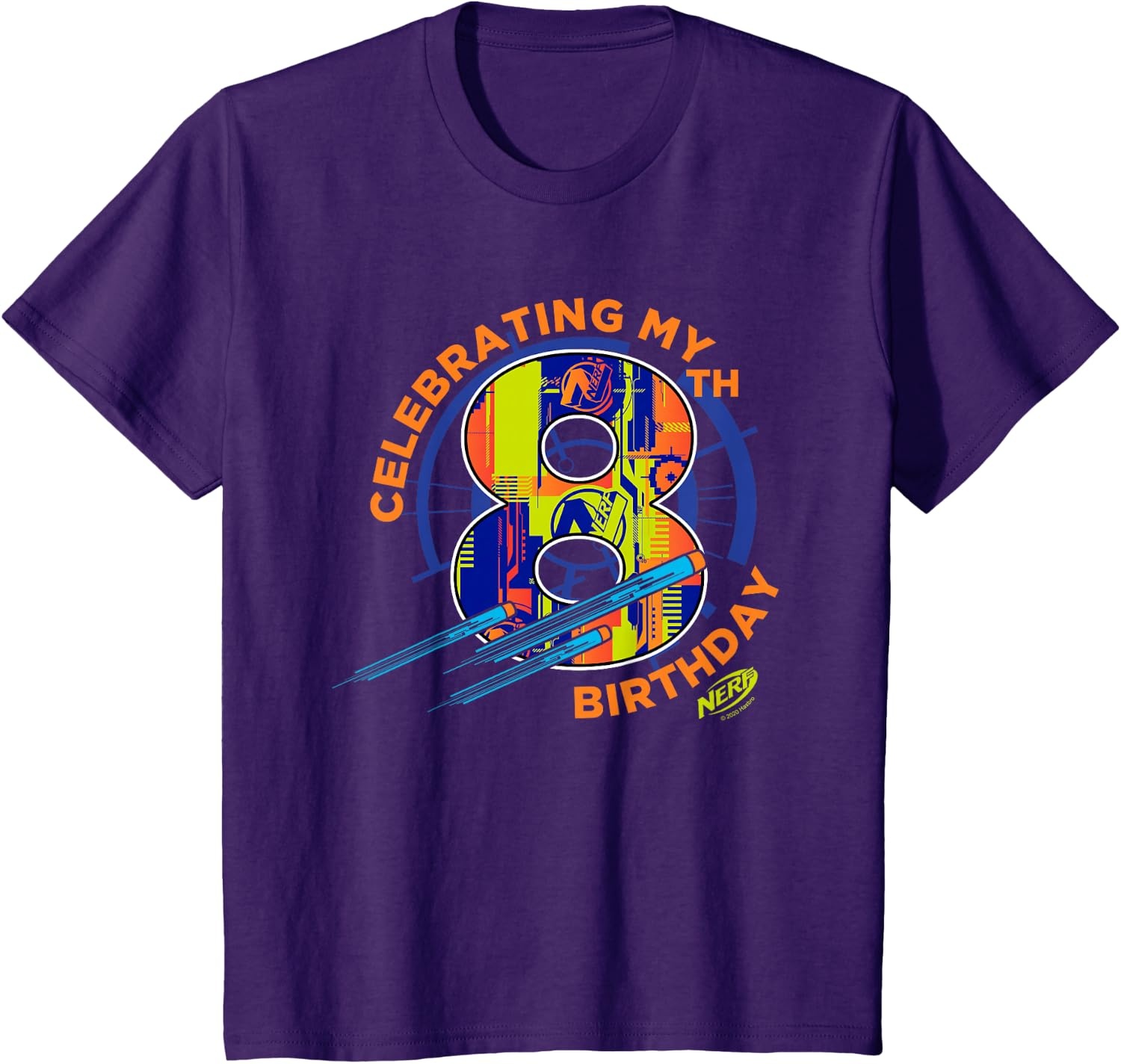 image:imageNerf Celebrating My 8th Birthday TShirtPurple