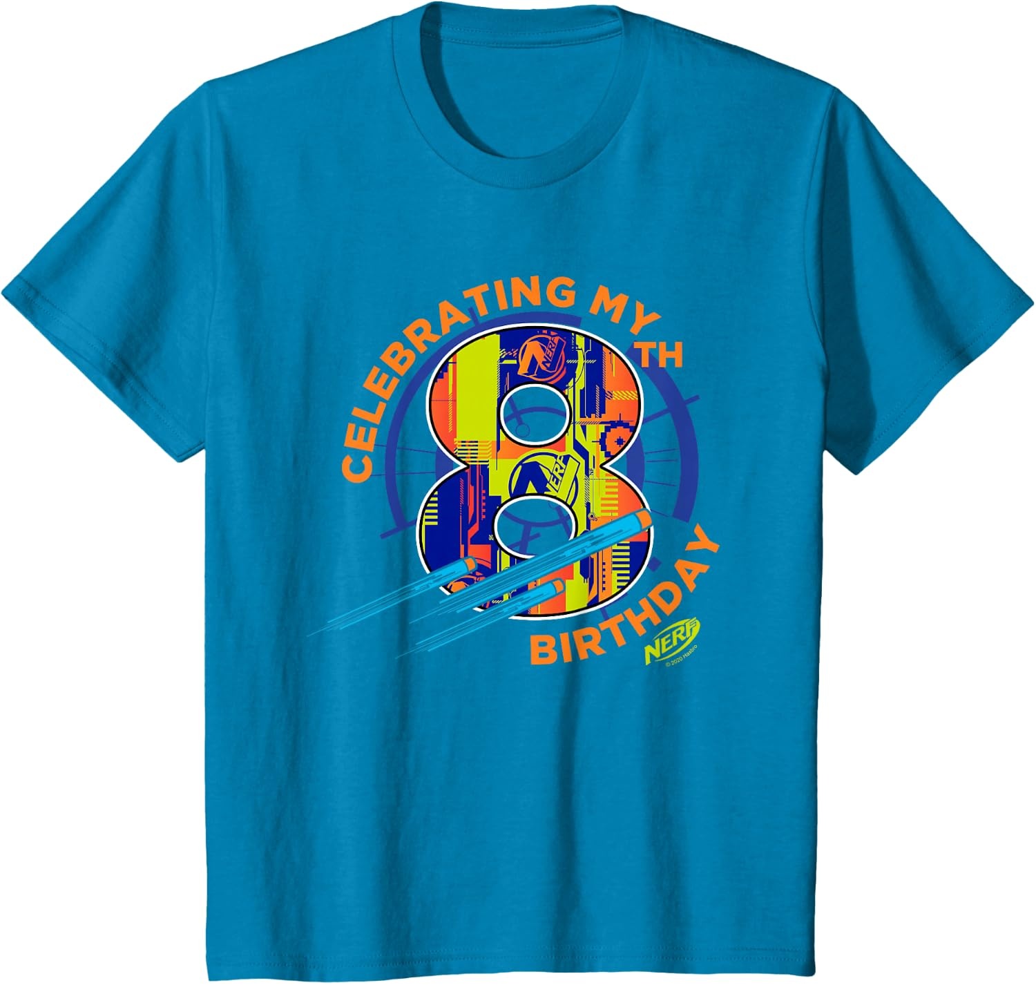 image:imageNerf Celebrating My 8th Birthday TShirtSapphire Blue