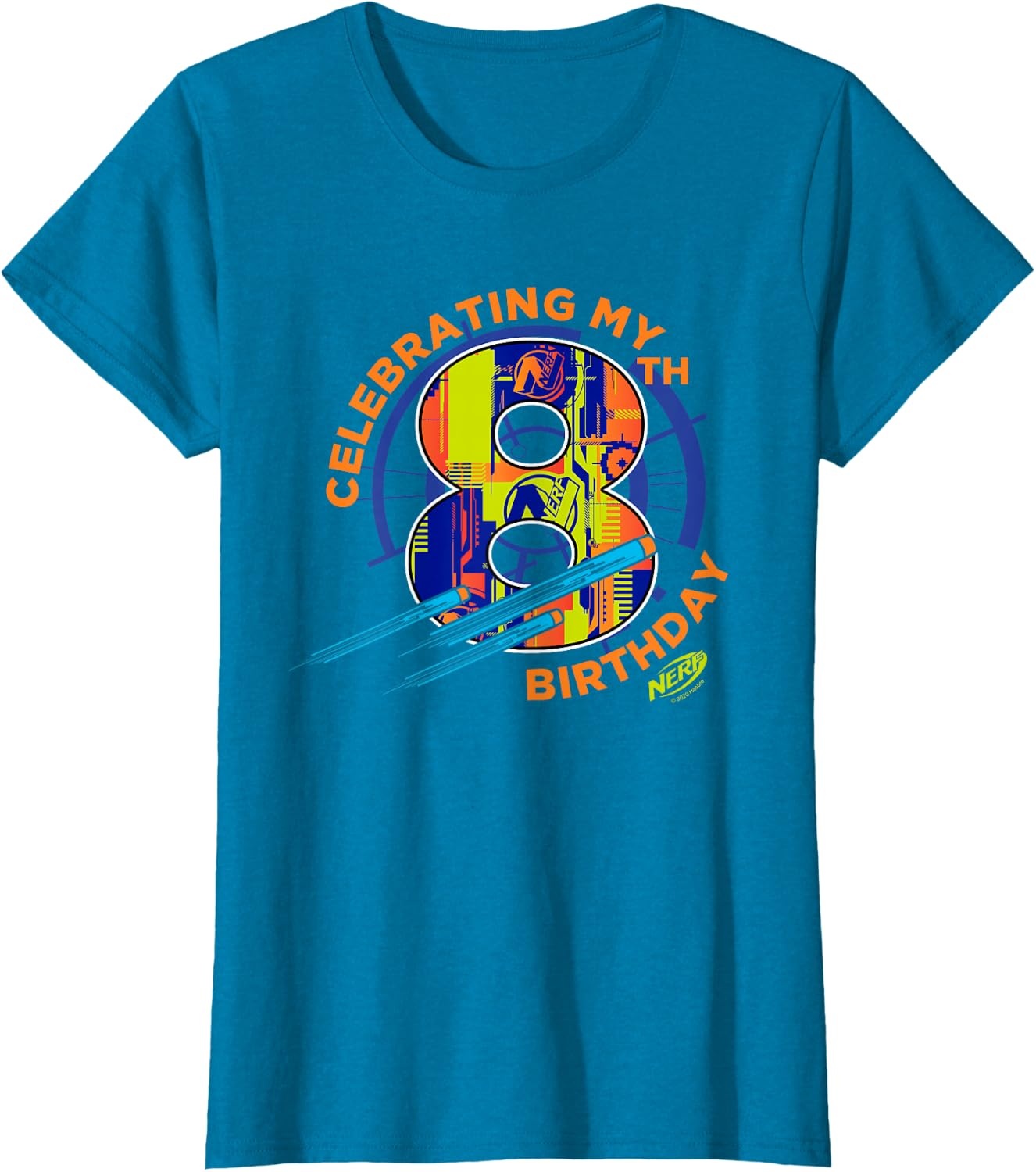 image:imageNerf Celebrating My 8th Birthday TShirtSapphire Blue