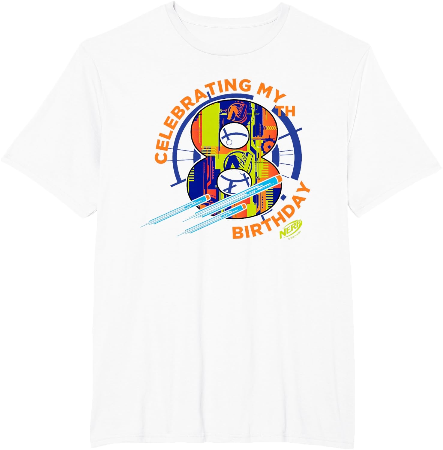 image:imageNerf Celebrating My 8th Birthday TShirtWhite