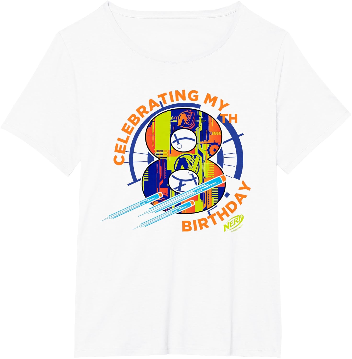 image:imageNerf Celebrating My 8th Birthday TShirtWhite