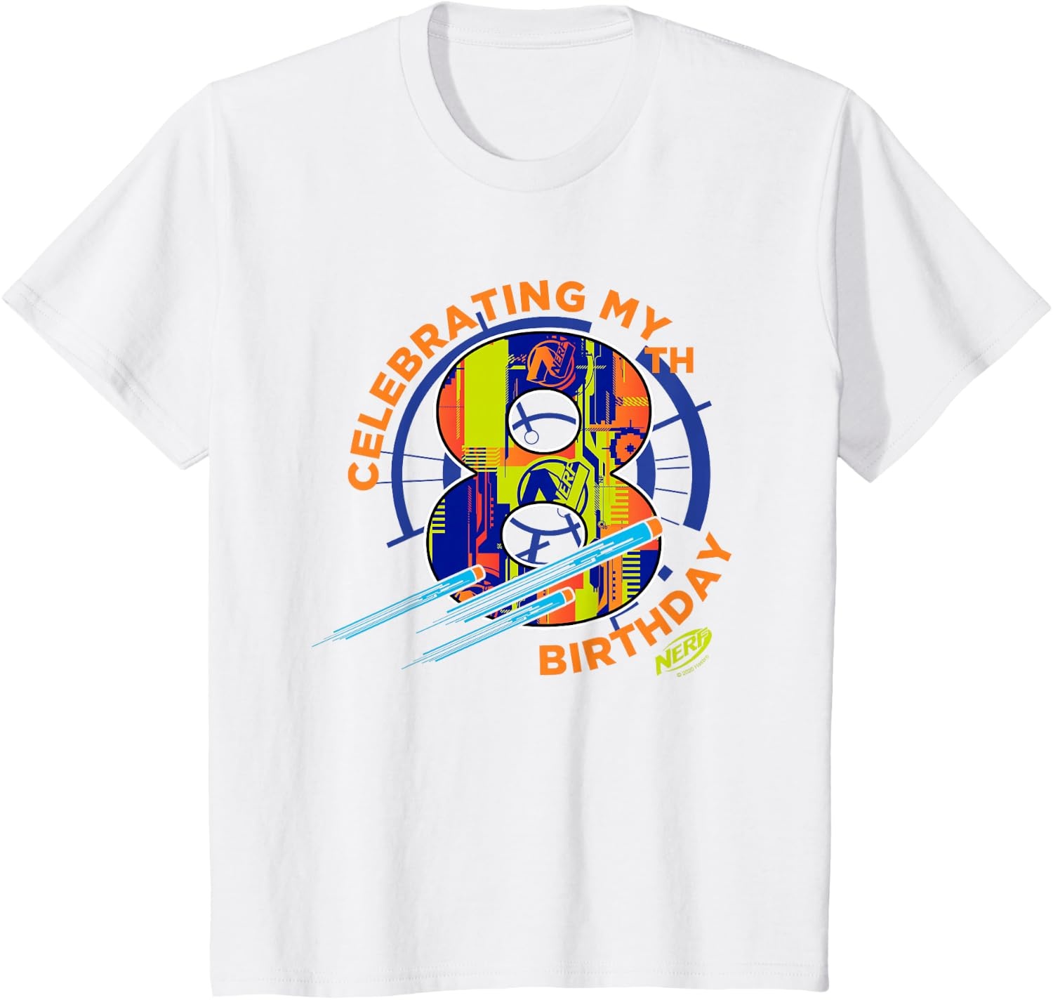 image:imageNerf Celebrating My 8th Birthday TShirtWhite