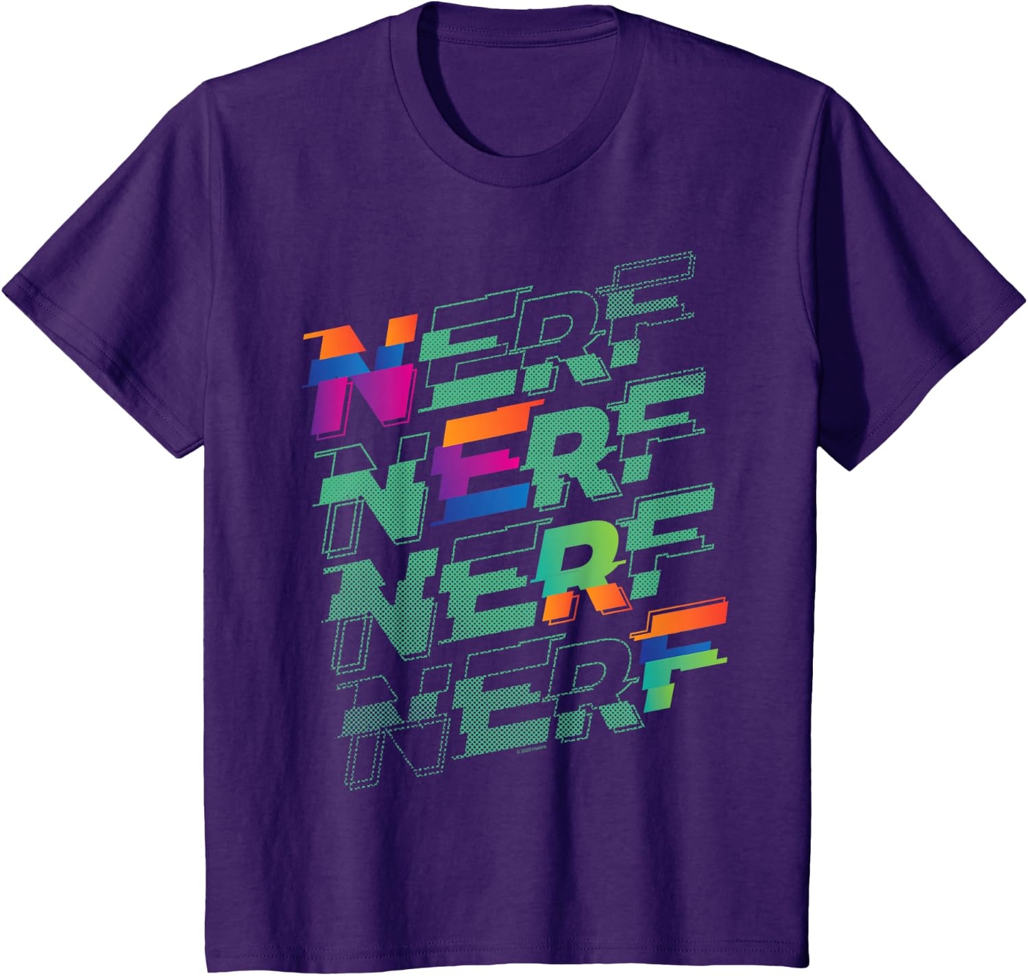 image:imageNerf Glitch Color Logo Stack TShirtPurple