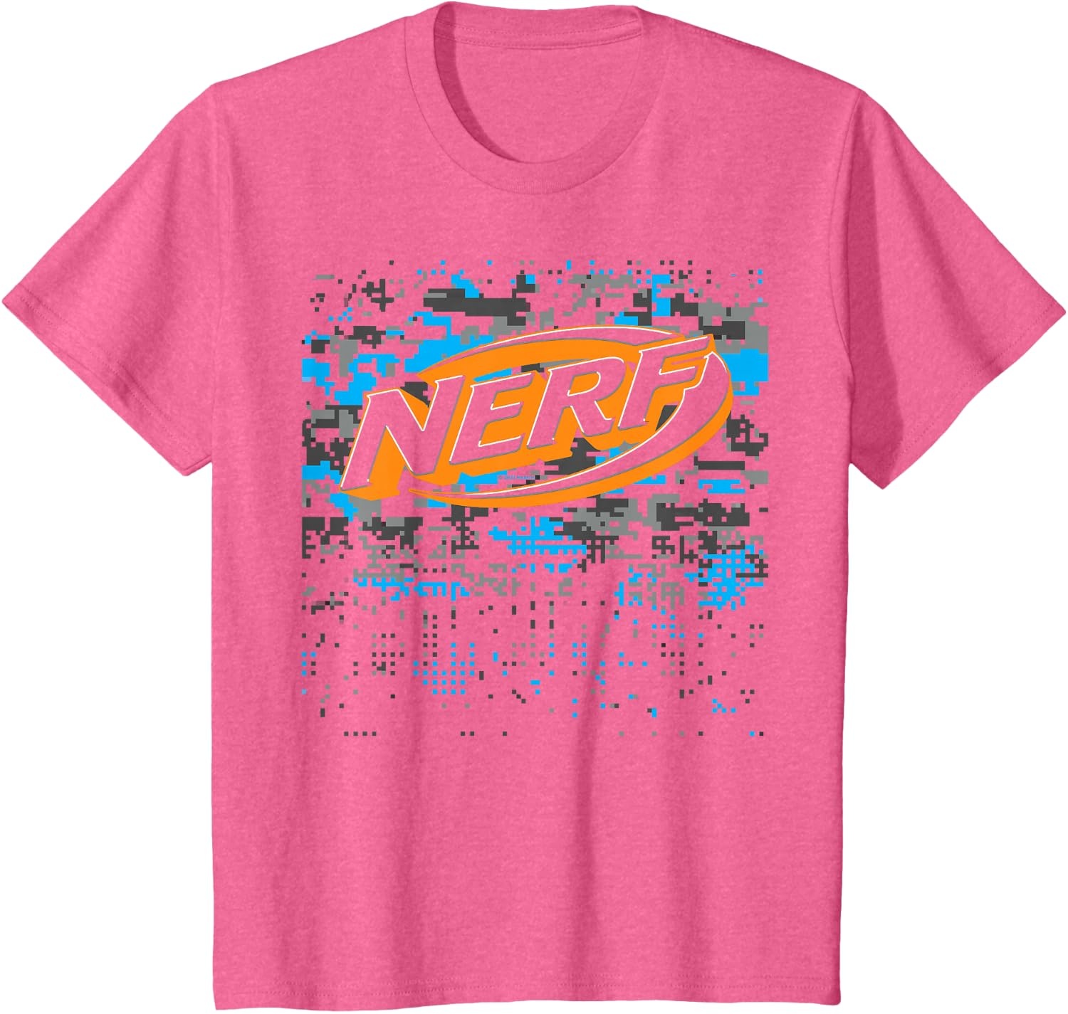 image:imageNerf Logo Glitch Camouflage TShirt SmallPink Heather
