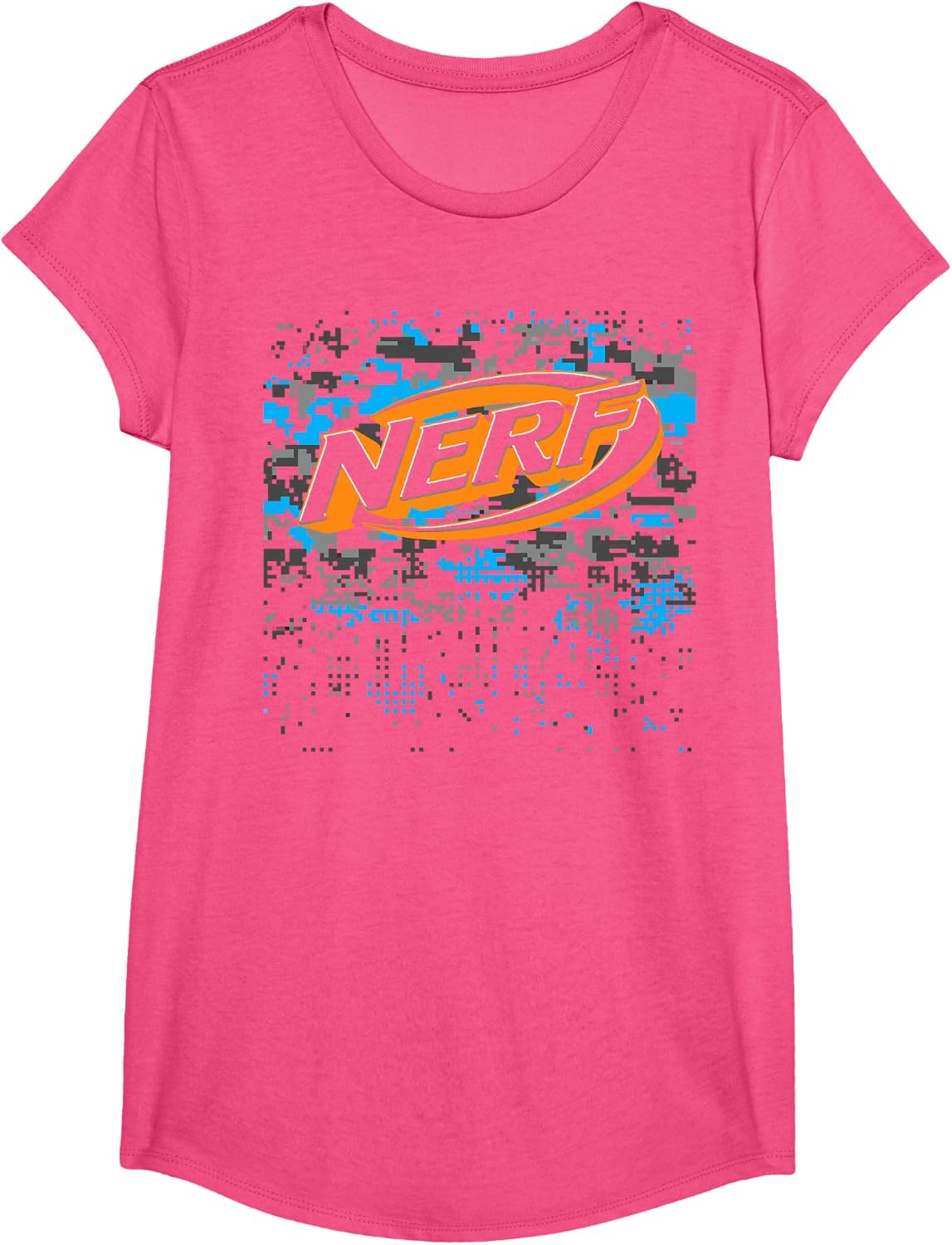 image:imageNerf Logo Glitch Camouflage TShirt SmallPink Heather