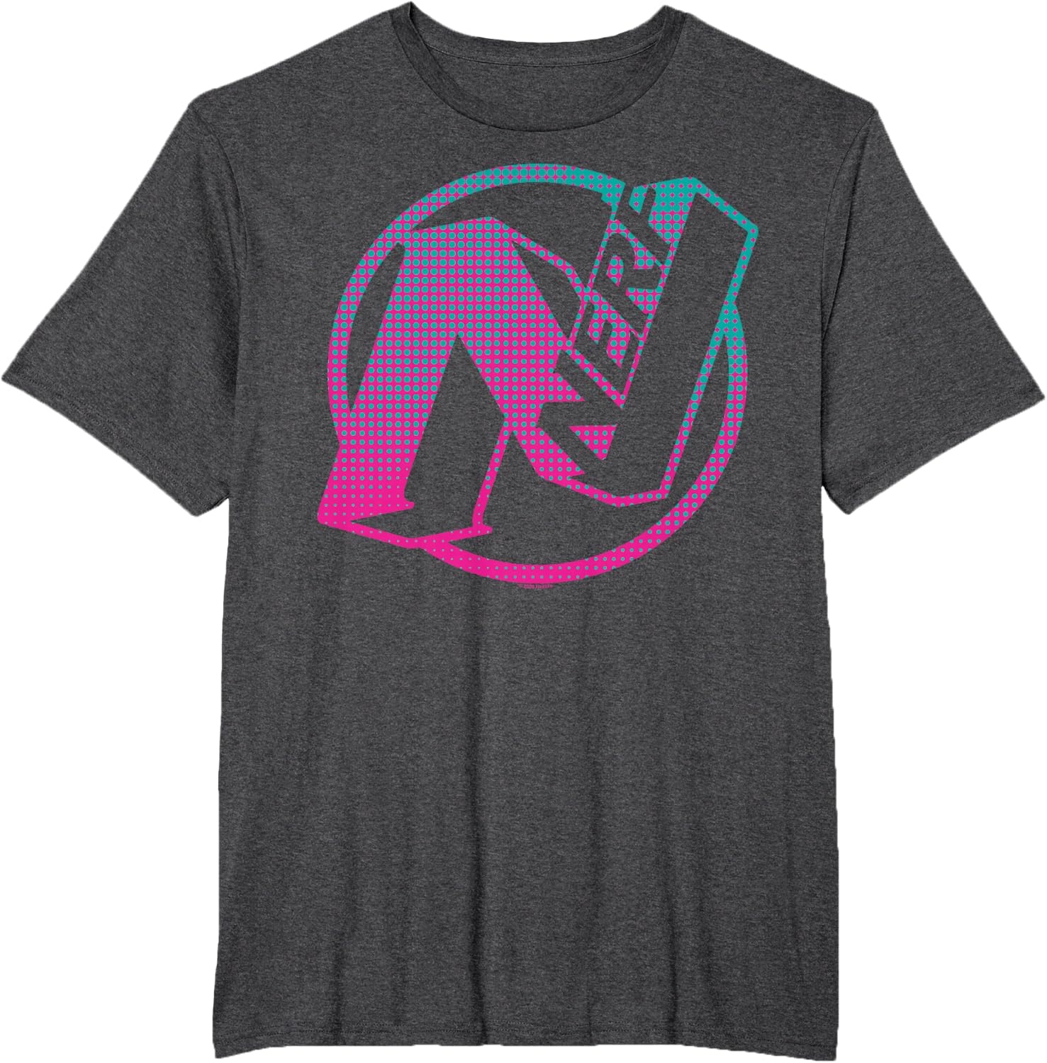 image:imageNerf N Gradient Comic Style Logo TShirtDark Heather Grey