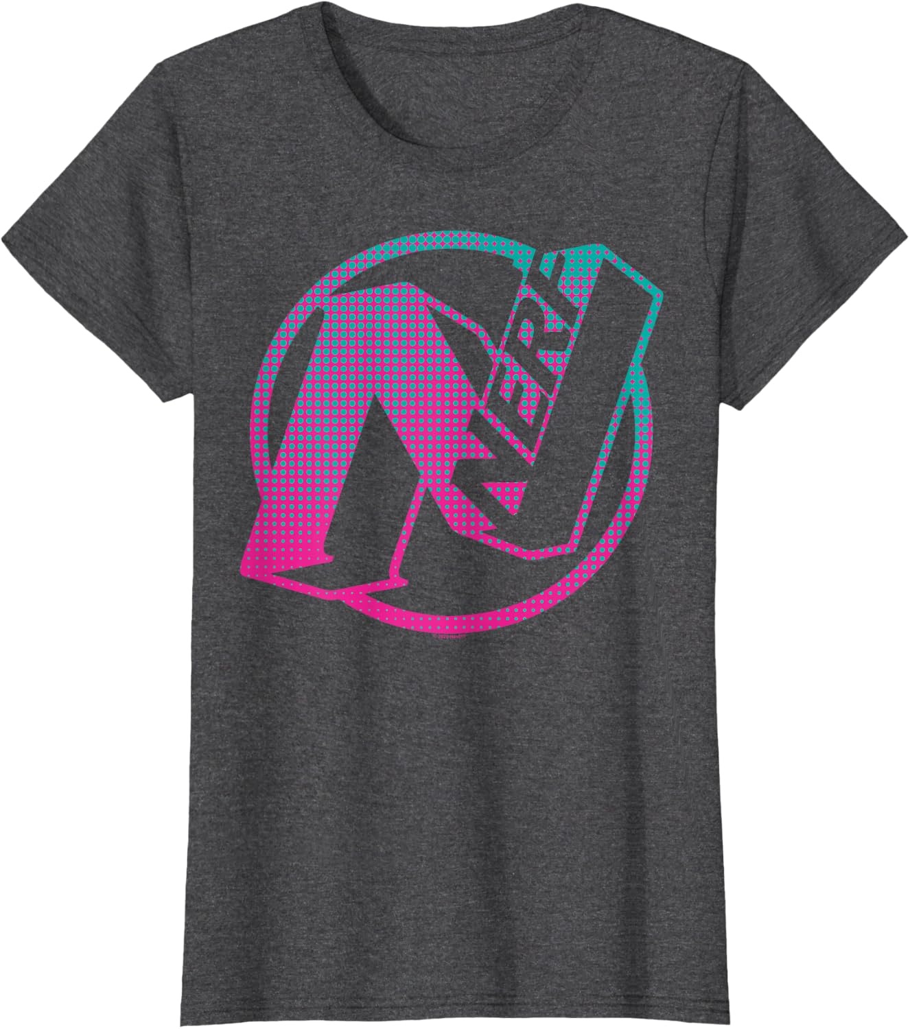 image:imageNerf N Gradient Comic Style Logo TShirtDark Heather Grey