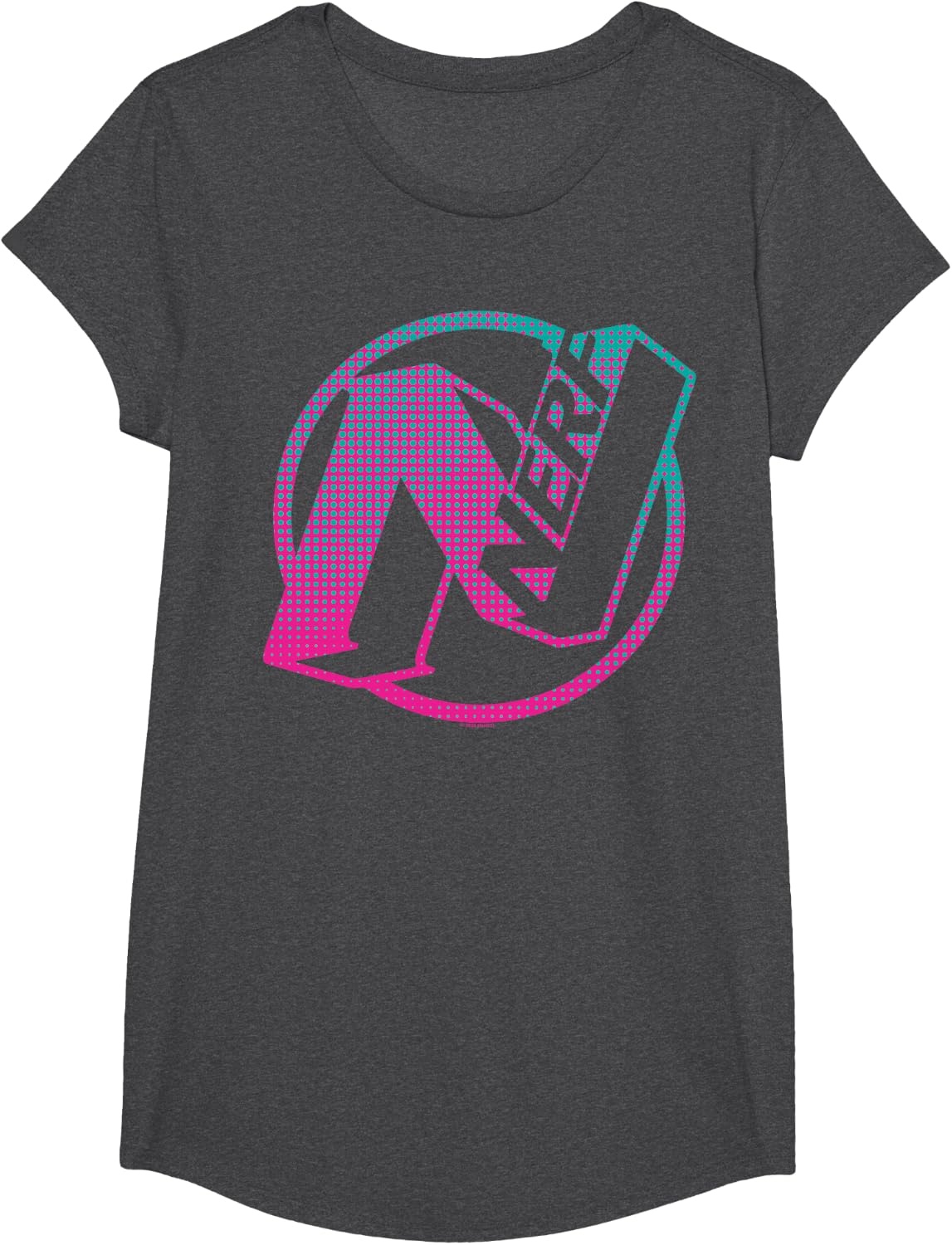 image:imageNerf N Gradient Comic Style Logo TShirtDark Heather Grey