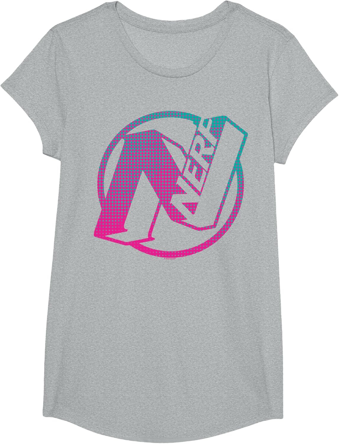 image:imageNerf N Gradient Comic Style Logo TShirtHeather Grey