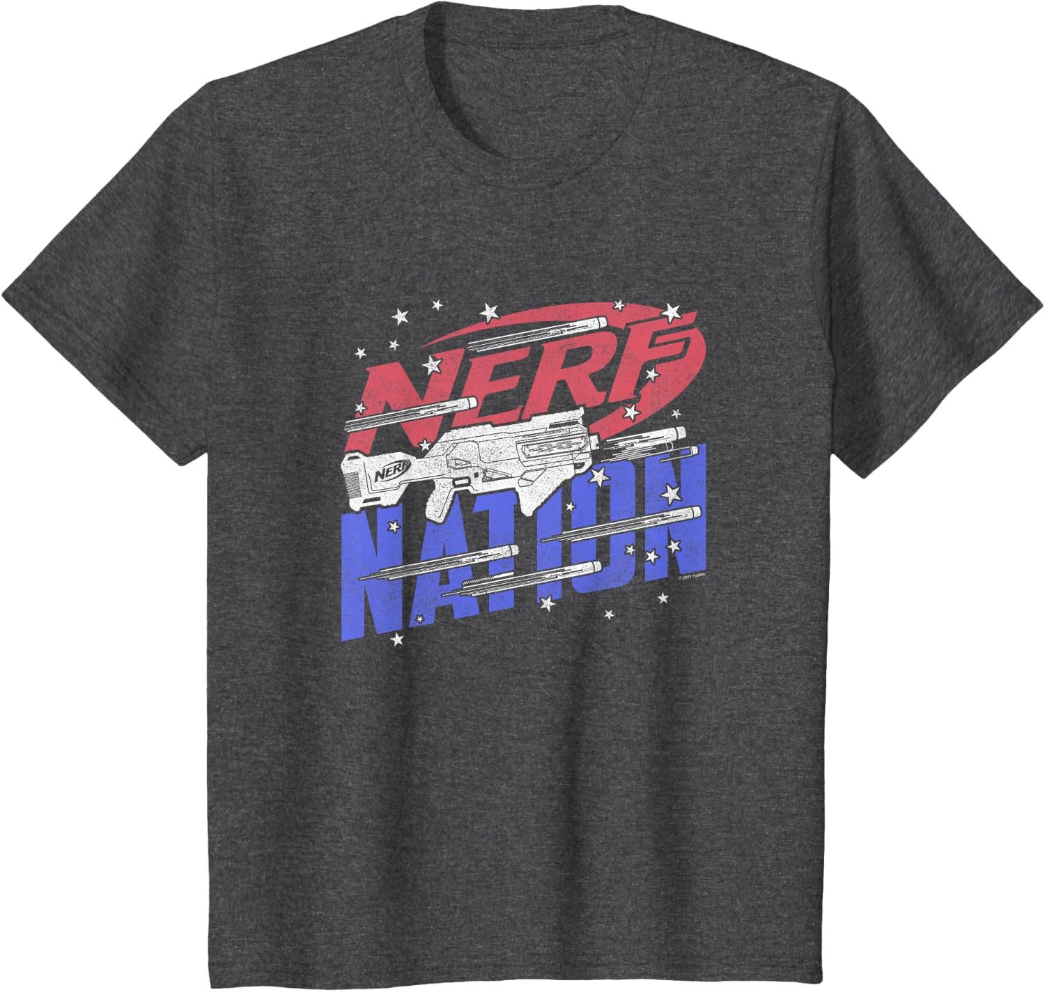 image:imageNerf Nation Americana Blaster TShirtDark Heather Grey