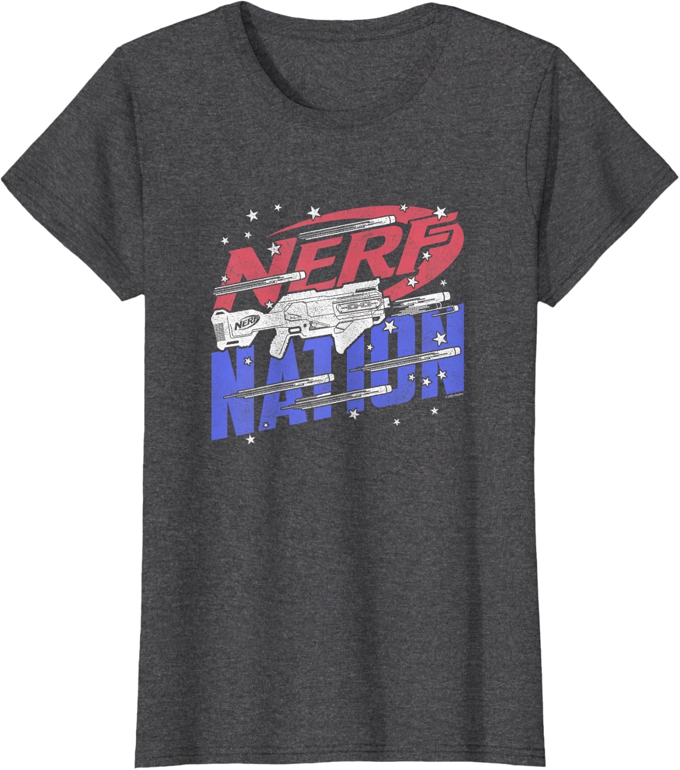 image:imageNerf Nation Americana Blaster TShirtDark Heather Grey