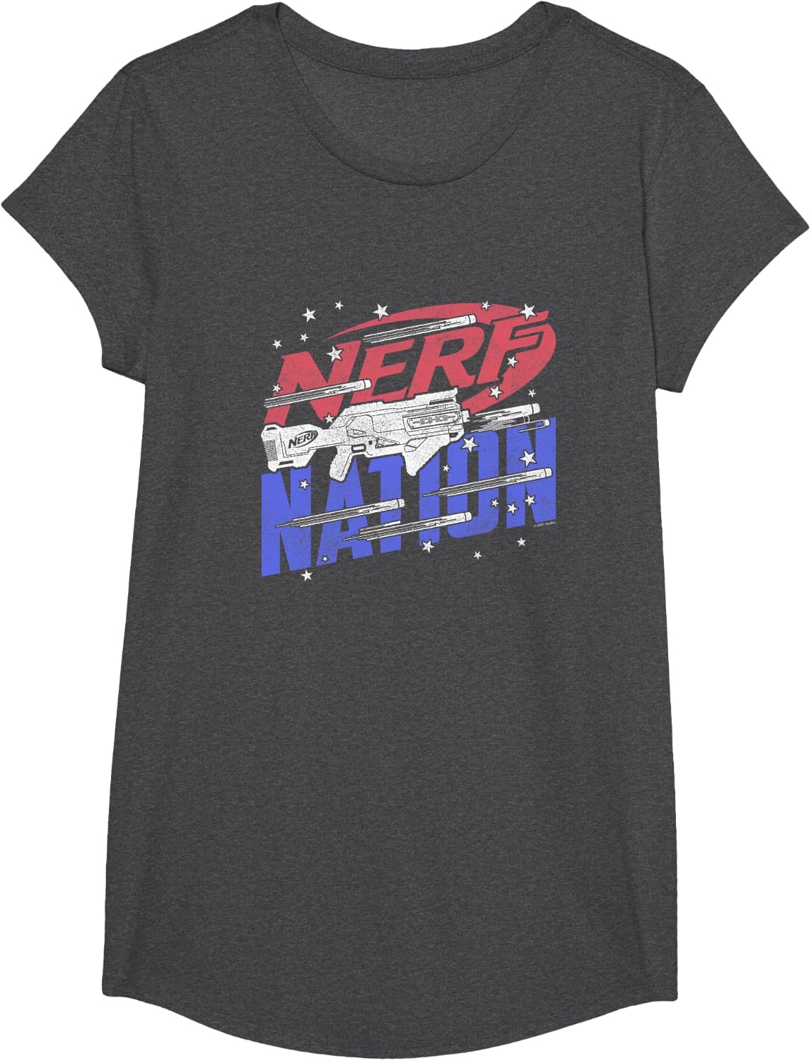 image:imageNerf Nation Americana Blaster TShirtDark Heather Grey
