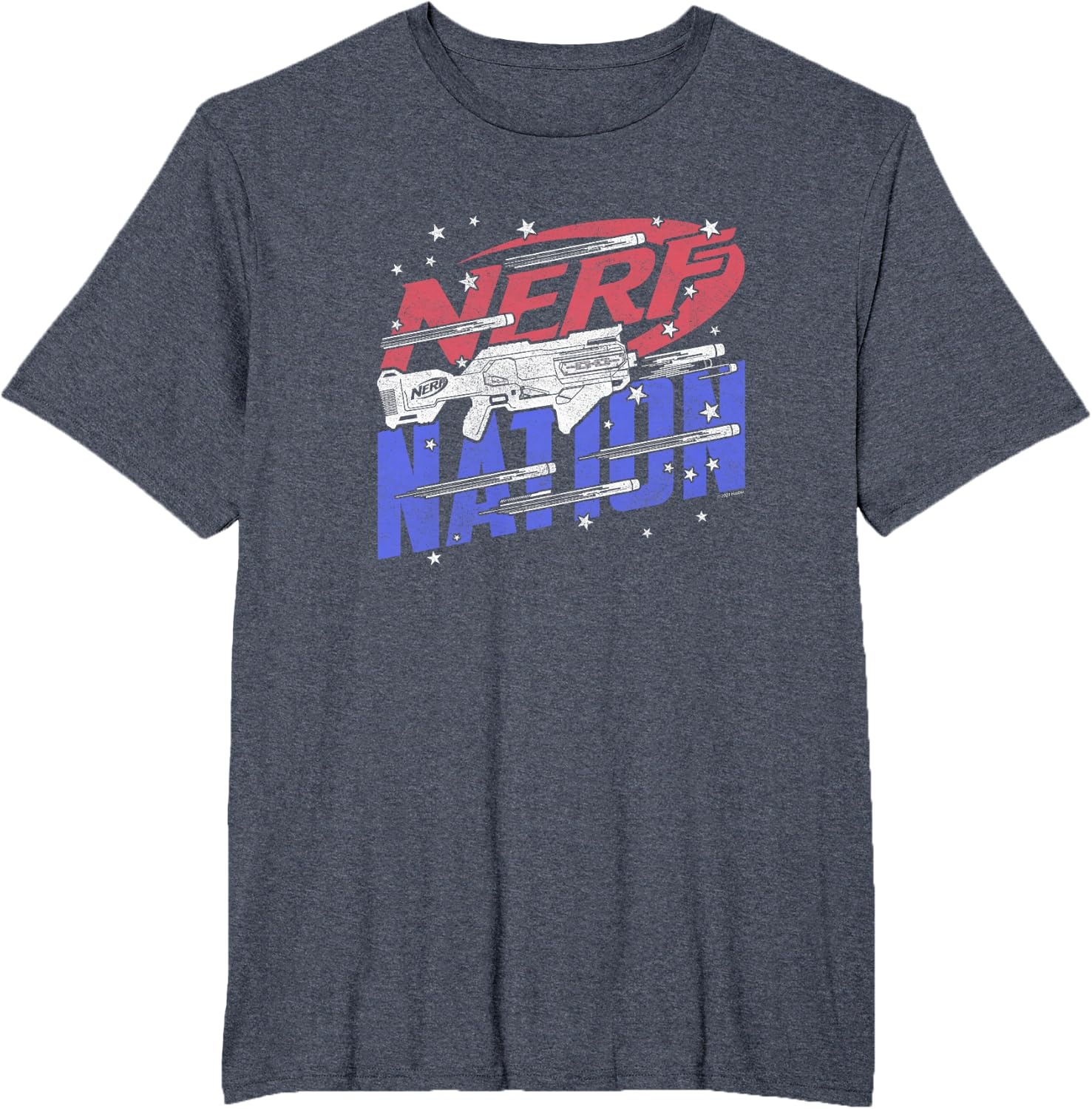 image:imageNerf Nation Americana Blaster TShirtHeather Blue