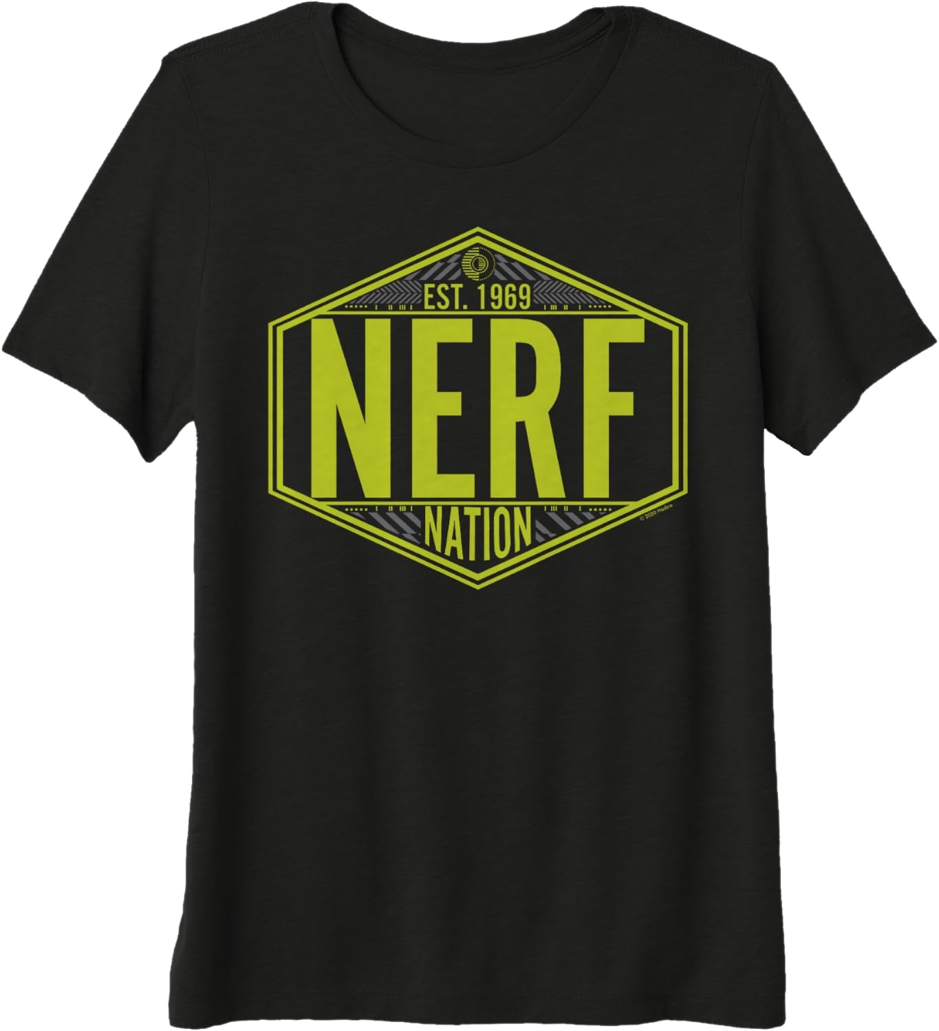 image:imageNerf Nation Est 1969 Neon Badge Logo Premium TShirtBlack