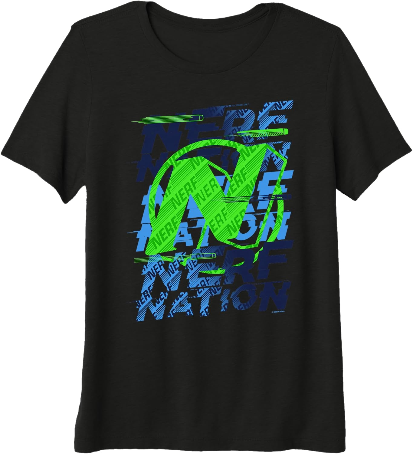 image:imageNerf Nation N Logo Stack Premium Triblend TShirtBlack