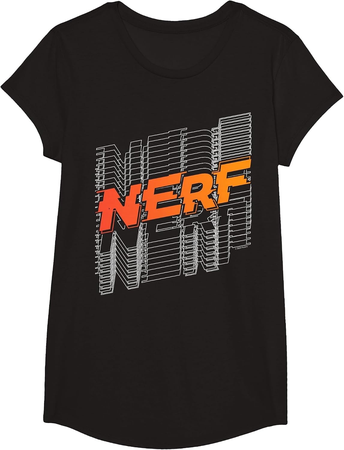 image:imageNerf Stacked Silhouette Retro Nerf Action Logo TShirtBlack
