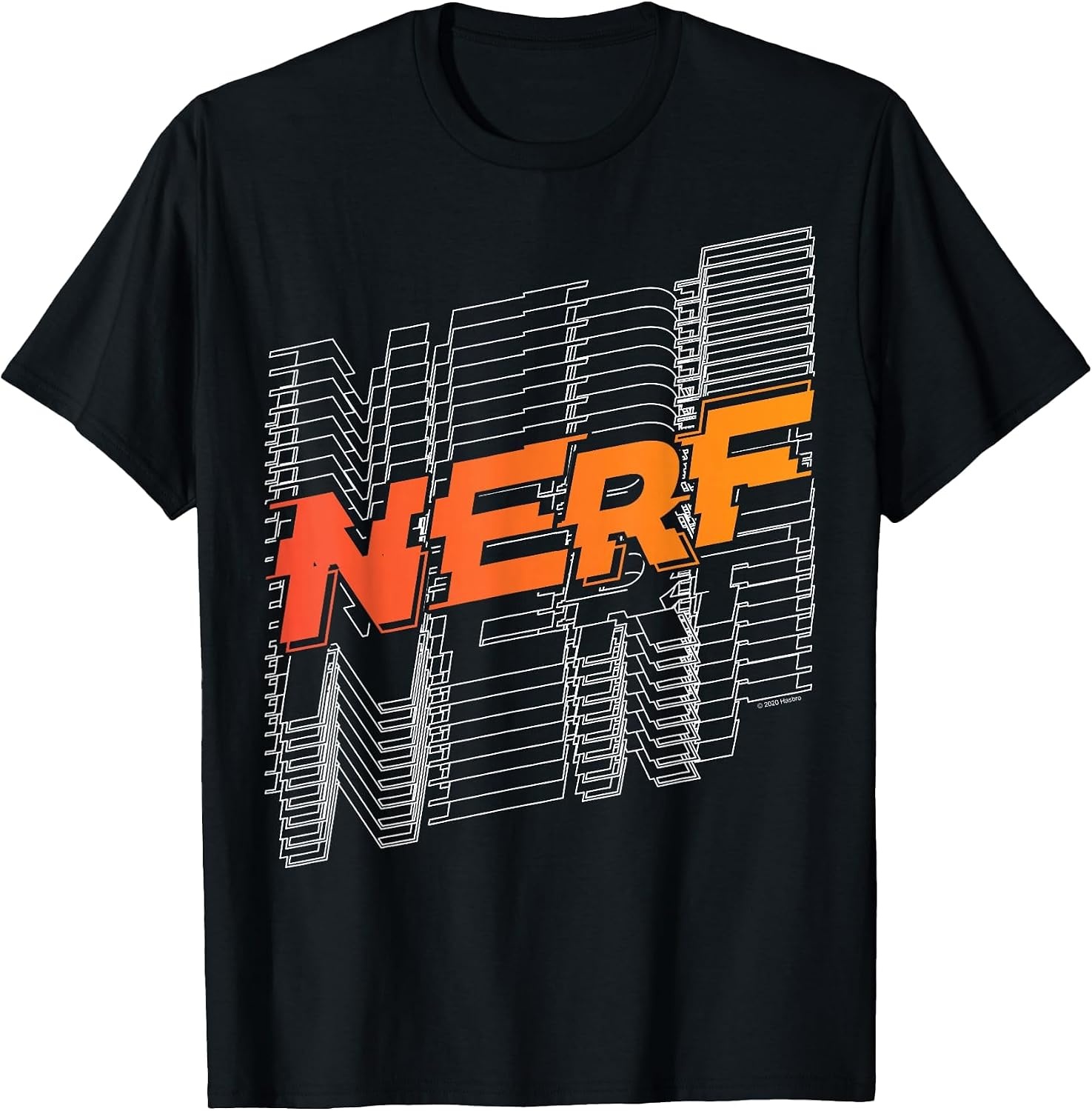 image:imageNerf Stacked Silhouette Retro Nerf Action Logo TShirtBlack