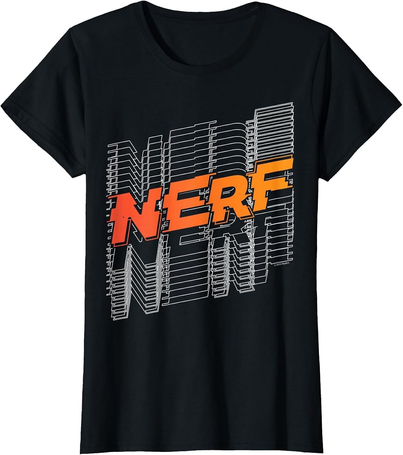 image:imageNerf Stacked Silhouette Retro Nerf Action Logo TShirtBlack