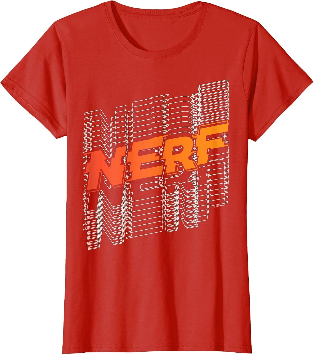 image:imageNerf Stacked Silhouette Retro Nerf Action Logo TShirtRed
