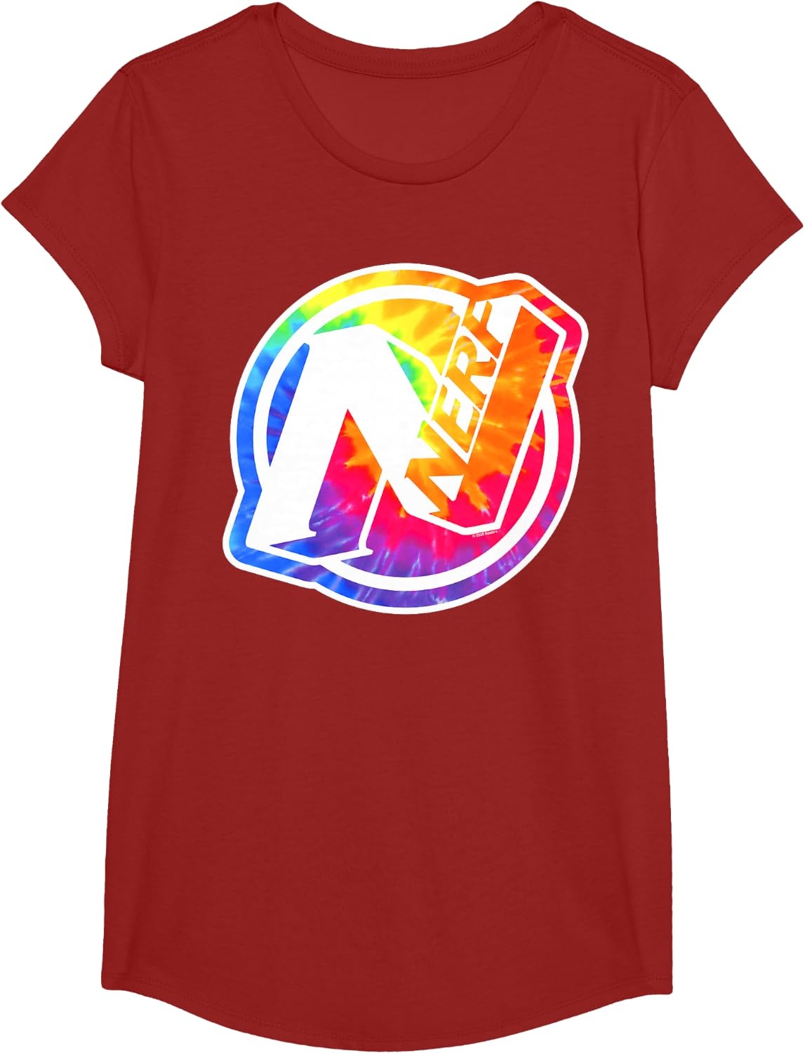 image:imageNerf Tie Dye Logo TShirtCranberry Red