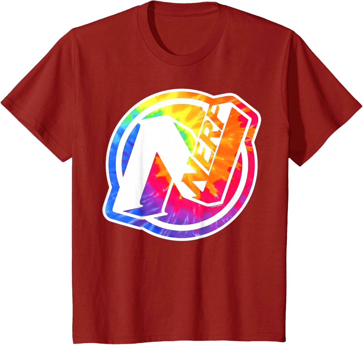 image:imageNerf Tie Dye Logo TShirtCranberry Red