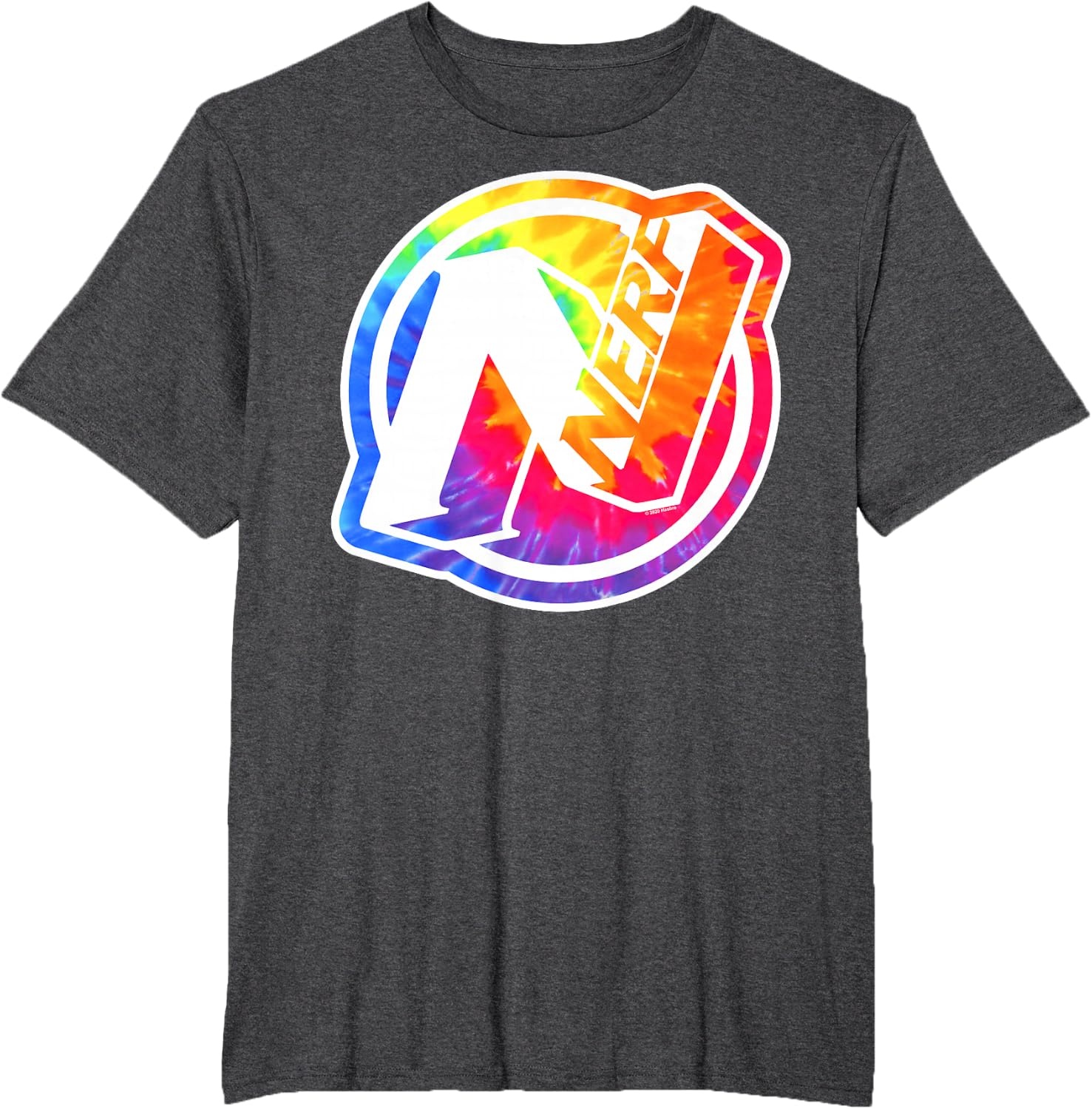 image:imageNerf Tie Dye Logo TShirtDark Heather Grey