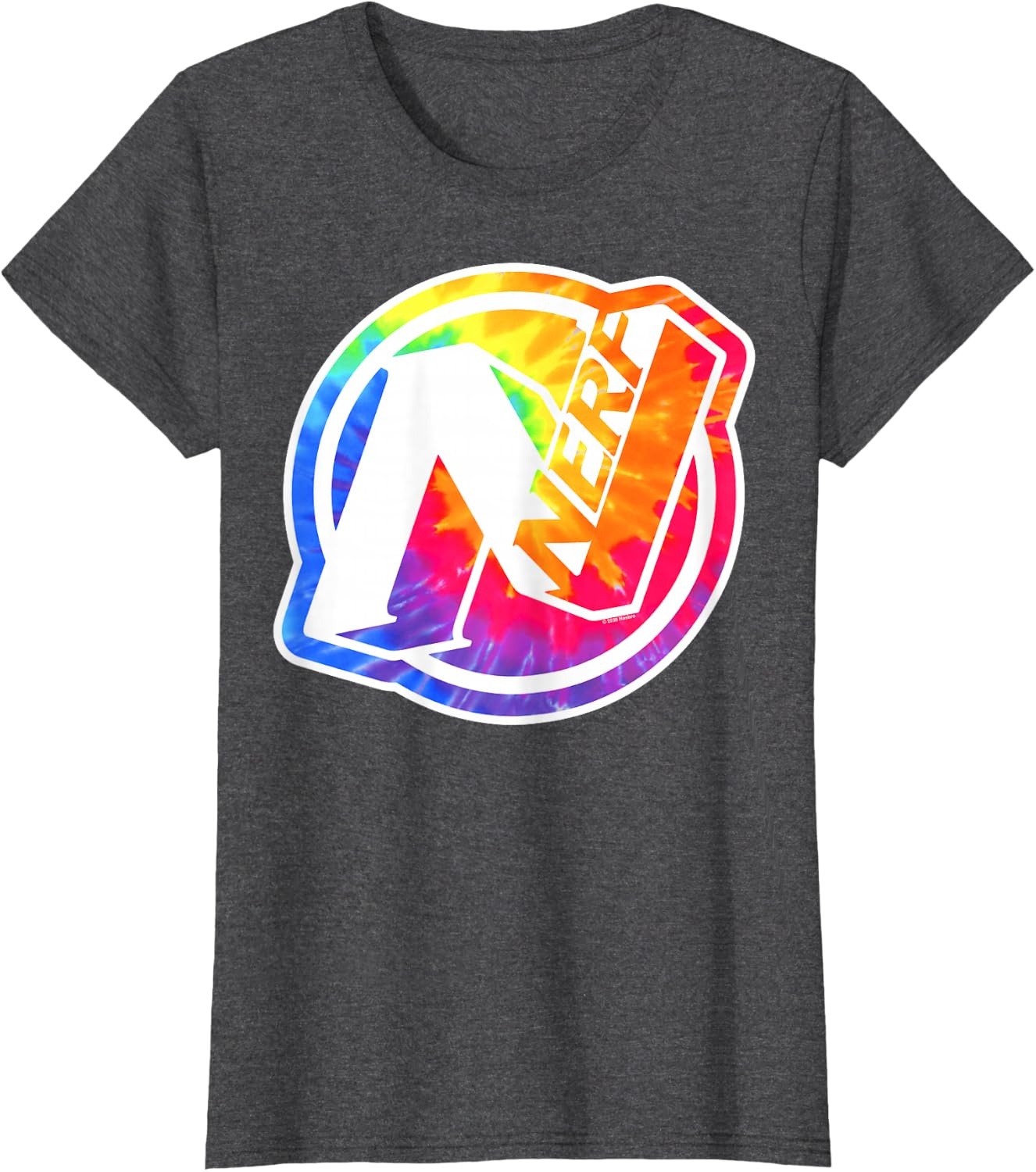 image:imageNerf Tie Dye Logo TShirtDark Heather Grey