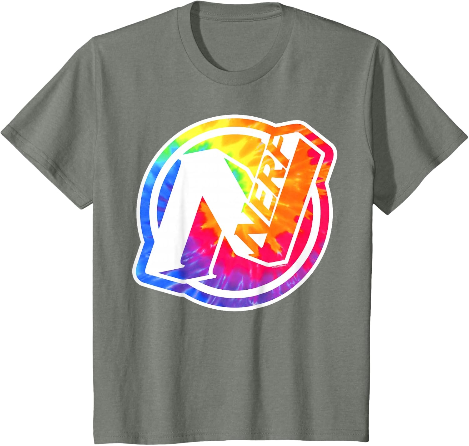 image:imageNerf Tie Dye Logo TShirtOlive Heather