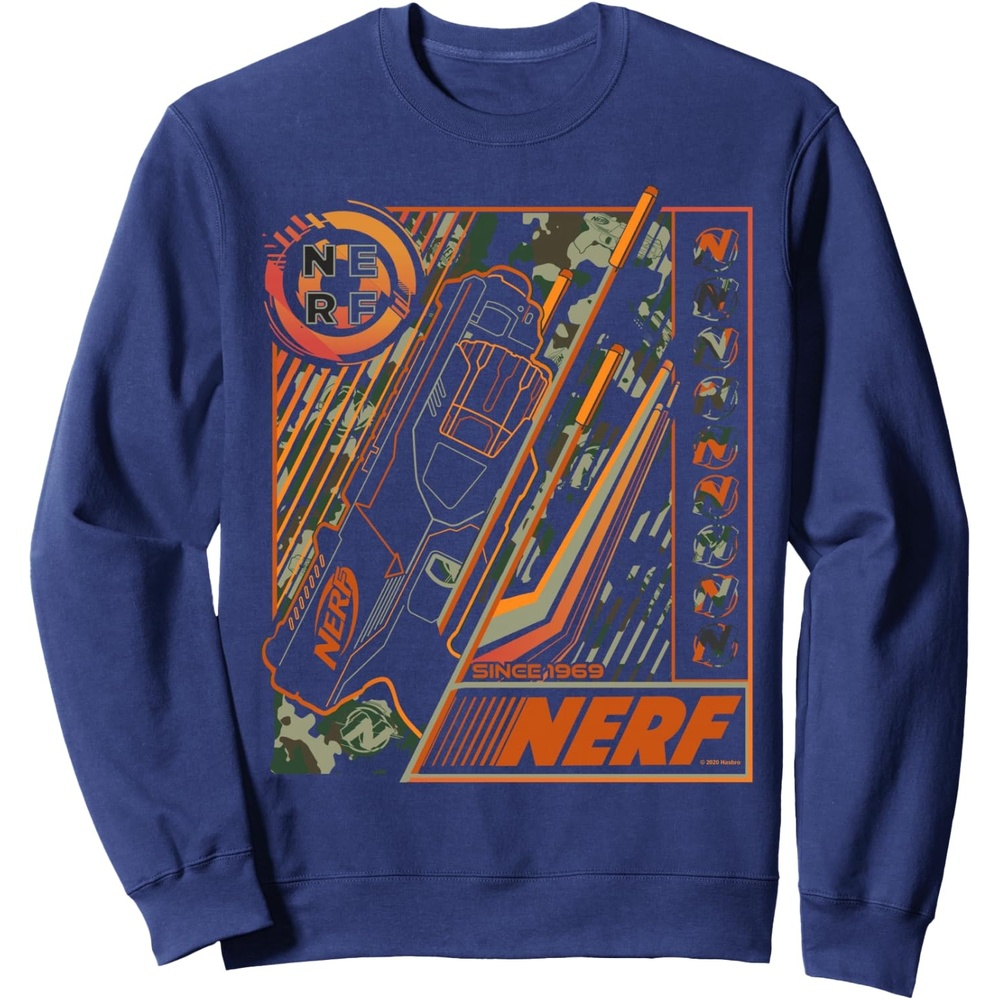 image:imageNerf Blaster Since 1969 Poster SweatshirtNavy Blue