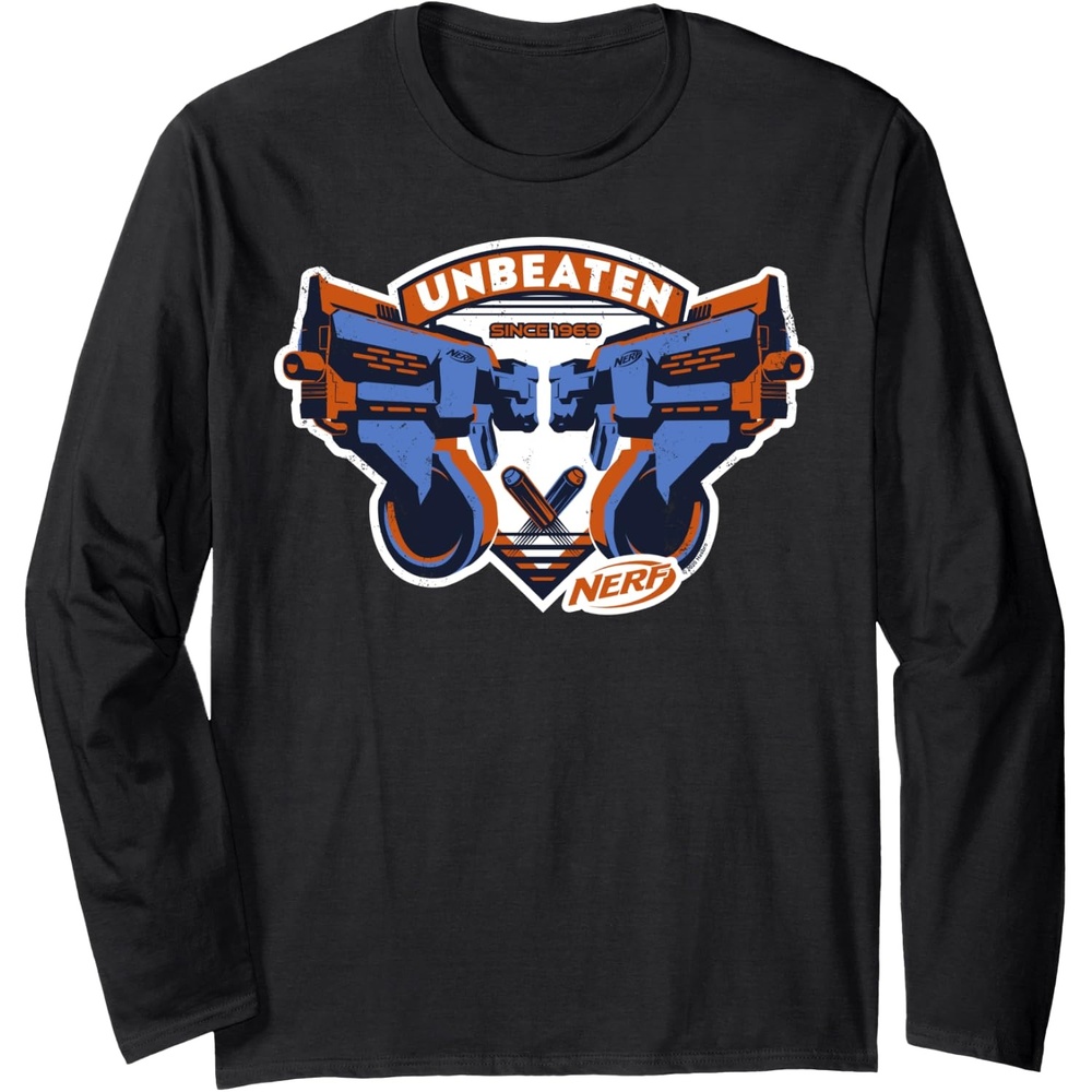 image:imageNerf Blasters Unbeaten Logo Long Sleeve TShirtBlack