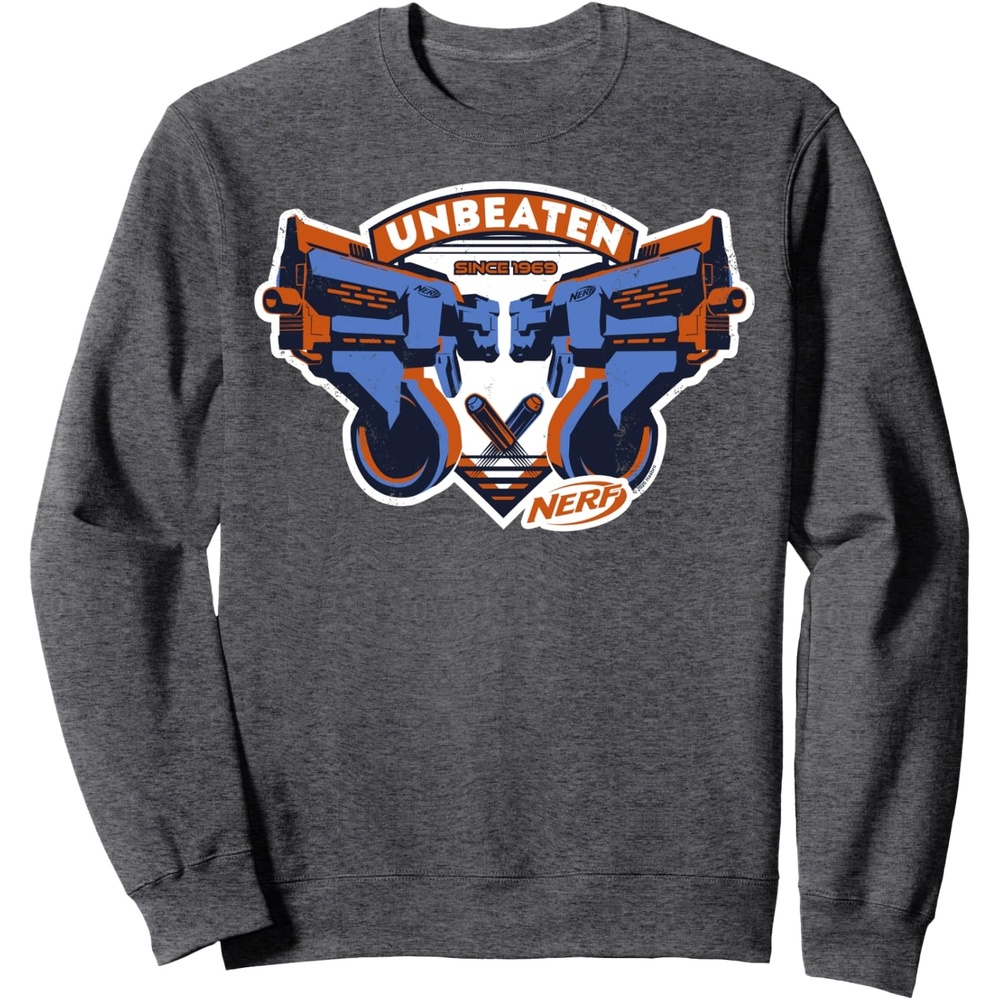image:imageNerf Blasters Unbeaten Logo SweatshirtDark Heather Grey