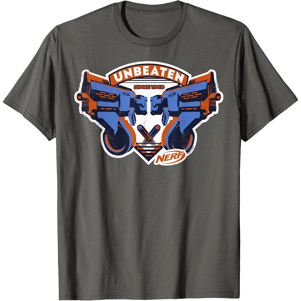 image:imageNerf Blasters Unbeaten Logo TShirtAsphalt Grey
