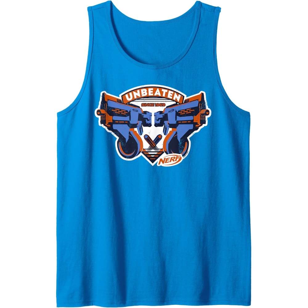 image:imageNerf Blasters Unbeaten Logo Tank TopSapphire Blue