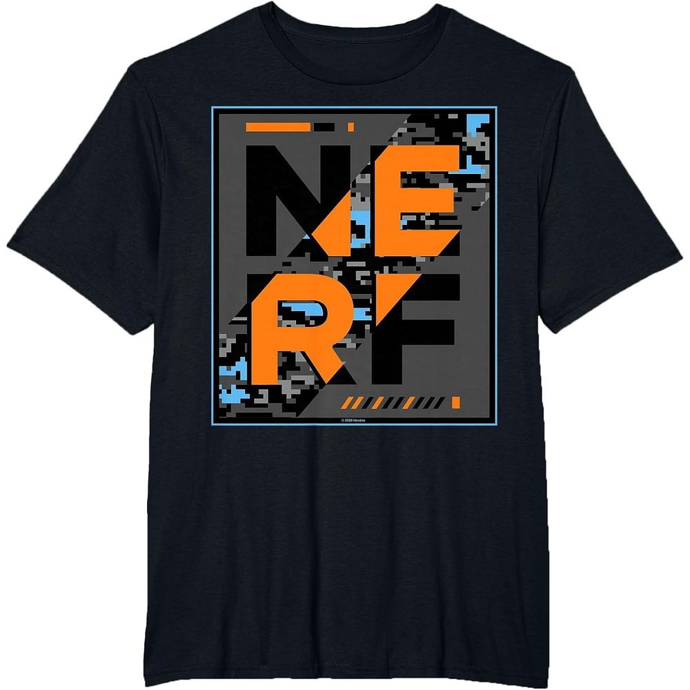 image:imageNerf Camouflage Glitch Poster TShirtBlack