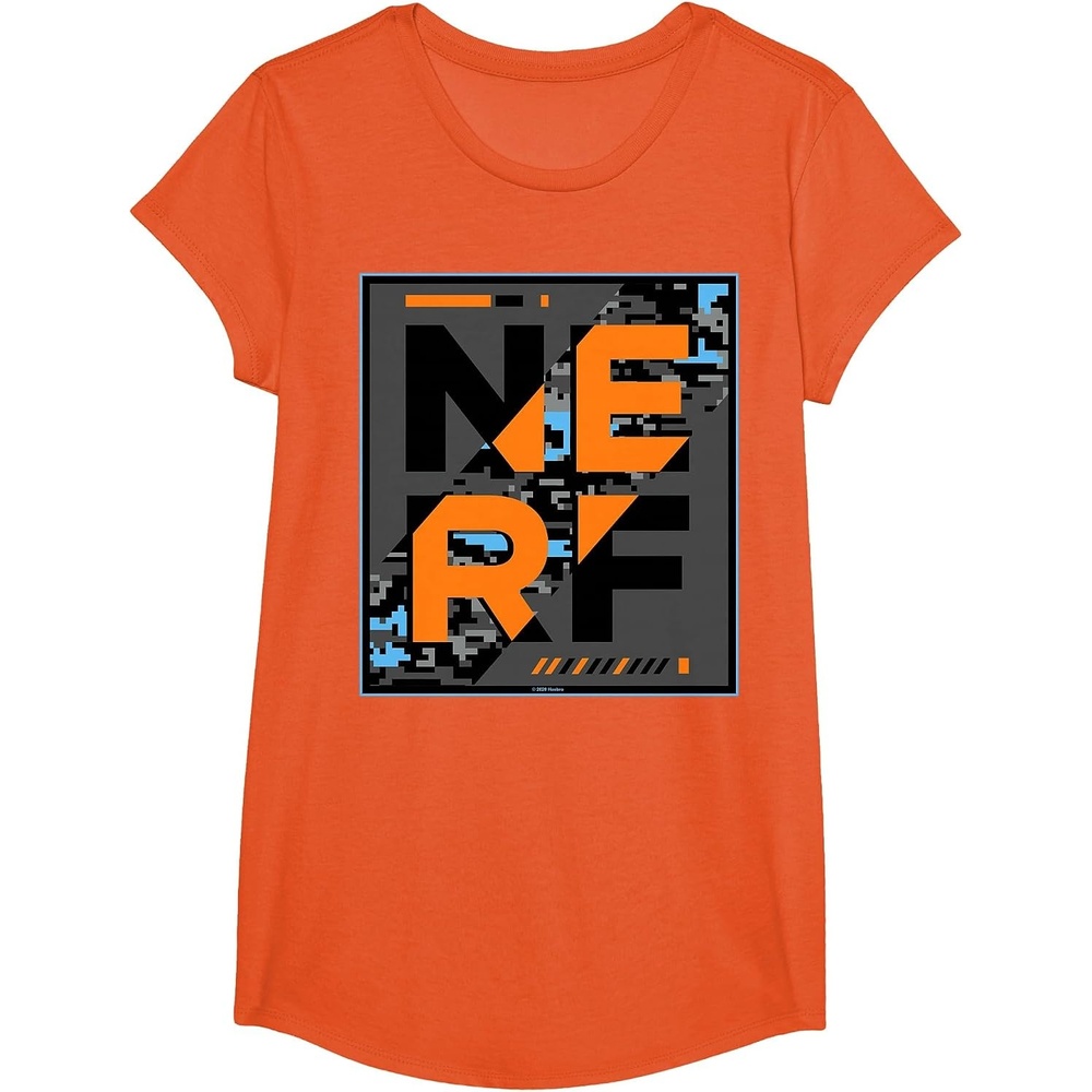 image:imageNerf Camouflage Glitch Poster TShirtOrange