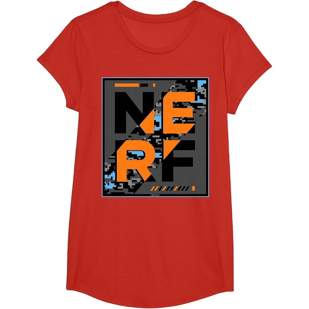 image:imageNerf Camouflage Glitch Poster TShirtRed