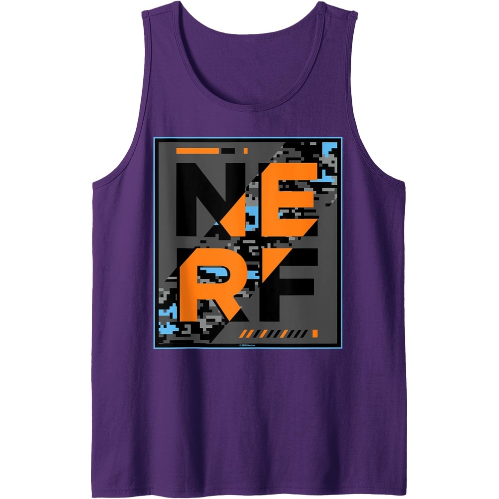 image:imageNerf Camouflage Glitch Poster Tank TopPurple