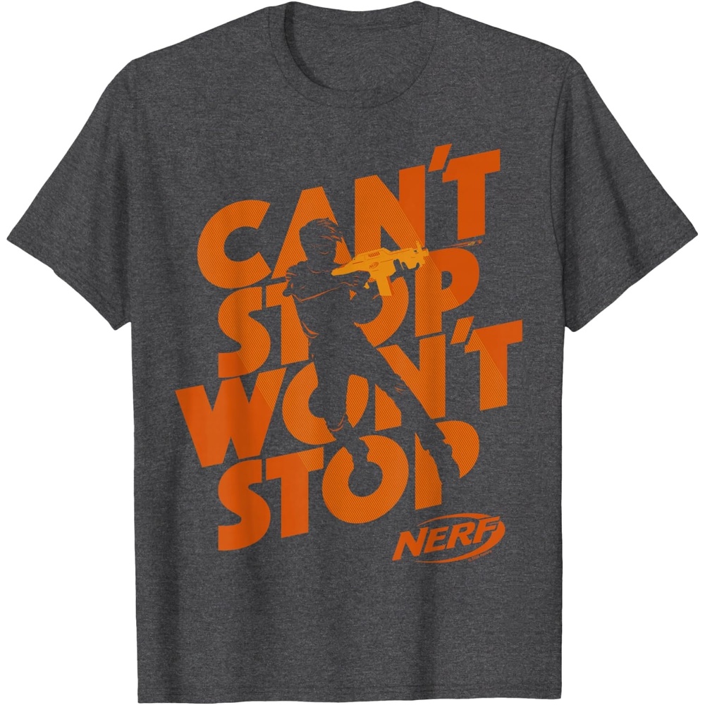 image:imageNerf Cant Stop Wont Stop Silhouette TShirtDark Heather Grey