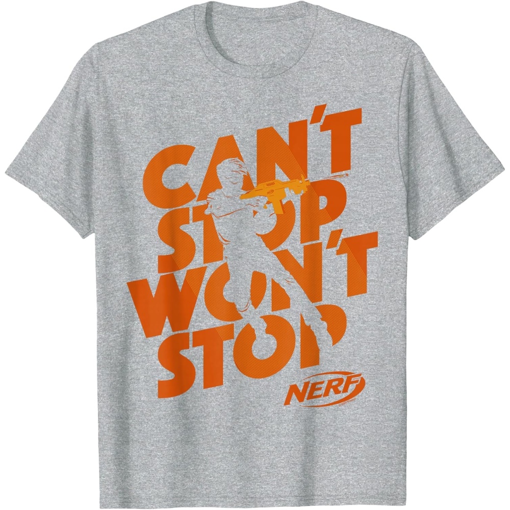image:imageNerf Cant Stop Wont Stop Silhouette TShirtHeather Grey