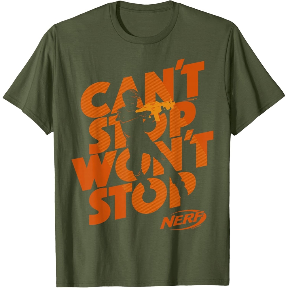 image:imageNerf Cant Stop Wont Stop Silhouette TShirtOlive Green