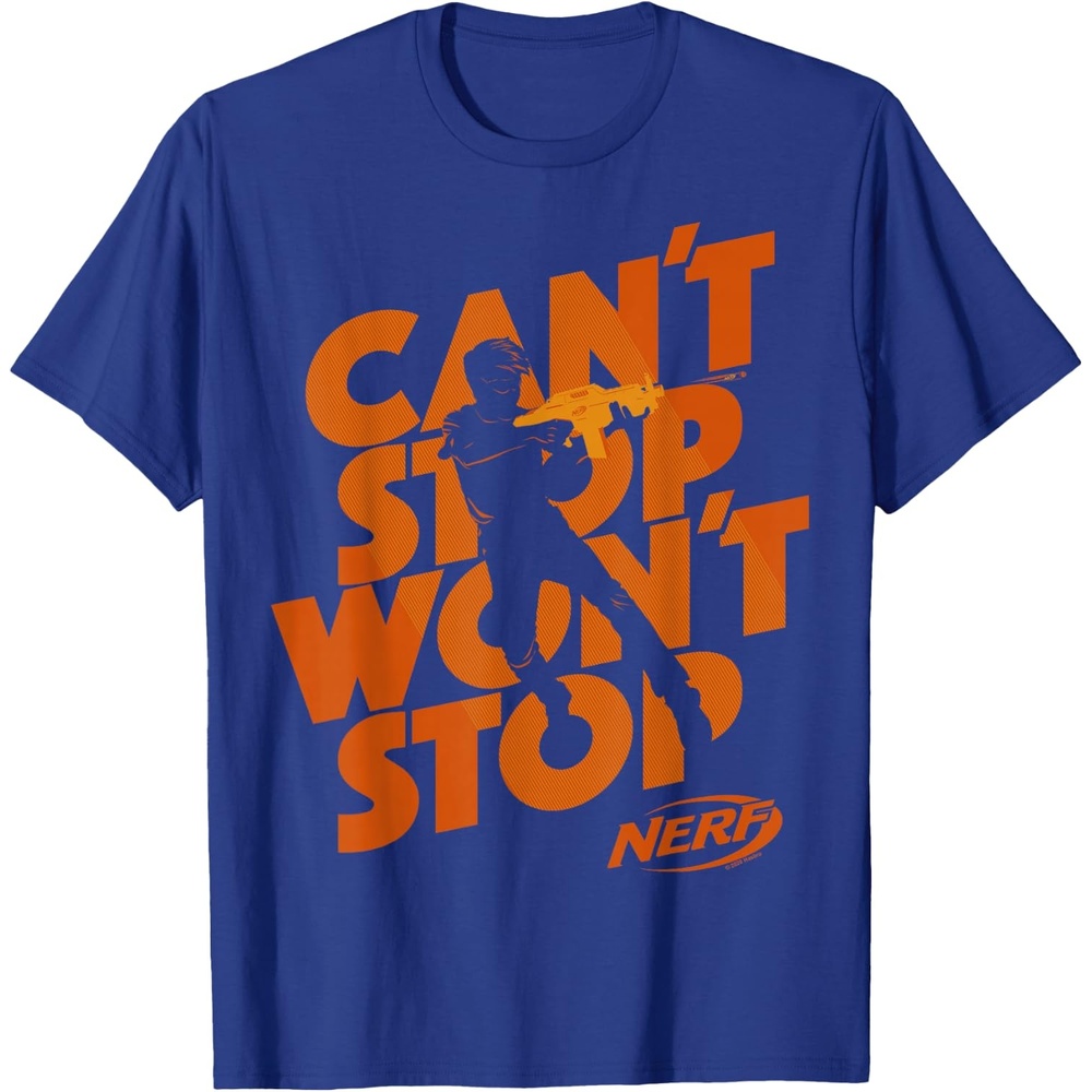 image:imageNerf Cant Stop Wont Stop Silhouette TShirtRoyal Blue