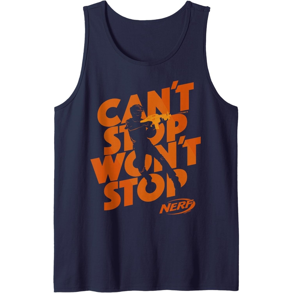 image:imageNerf Cant Stop Wont Stop Silhouette Tank TopNavy Blue